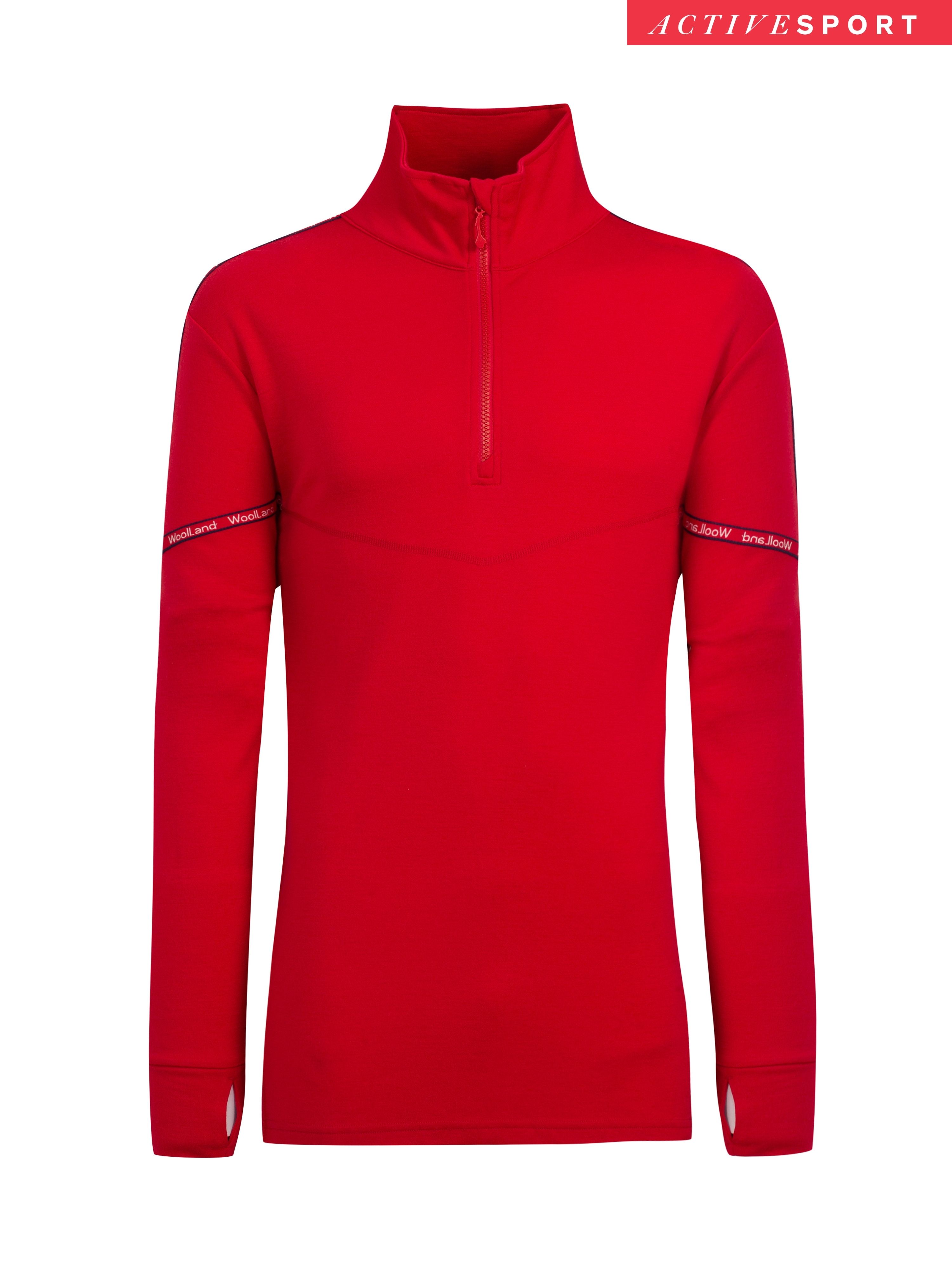 Haglebu Half-zip Ulltrøye Tango Red