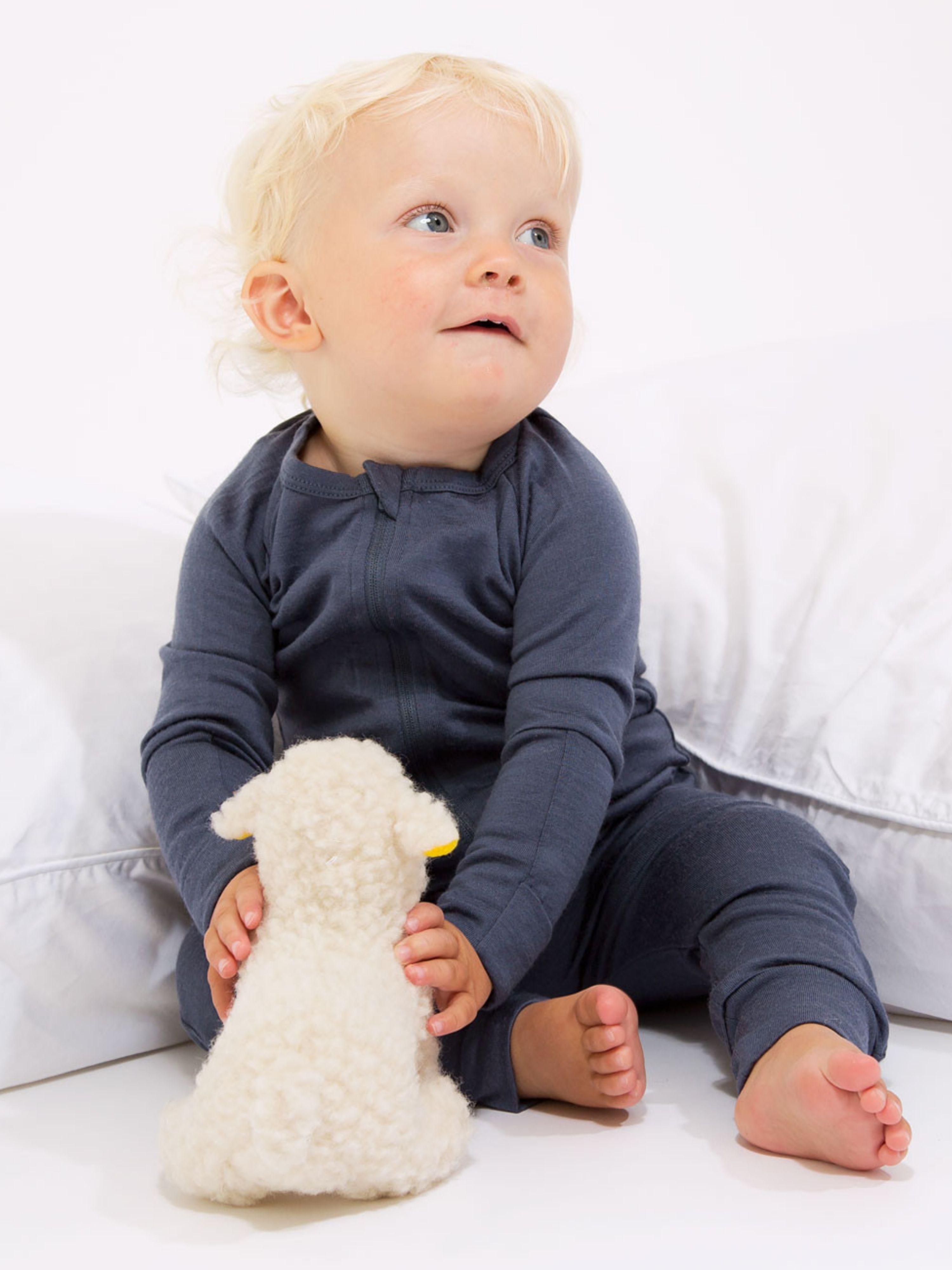 Levanger Pysjamas Ull 0-3 år Stone Blue