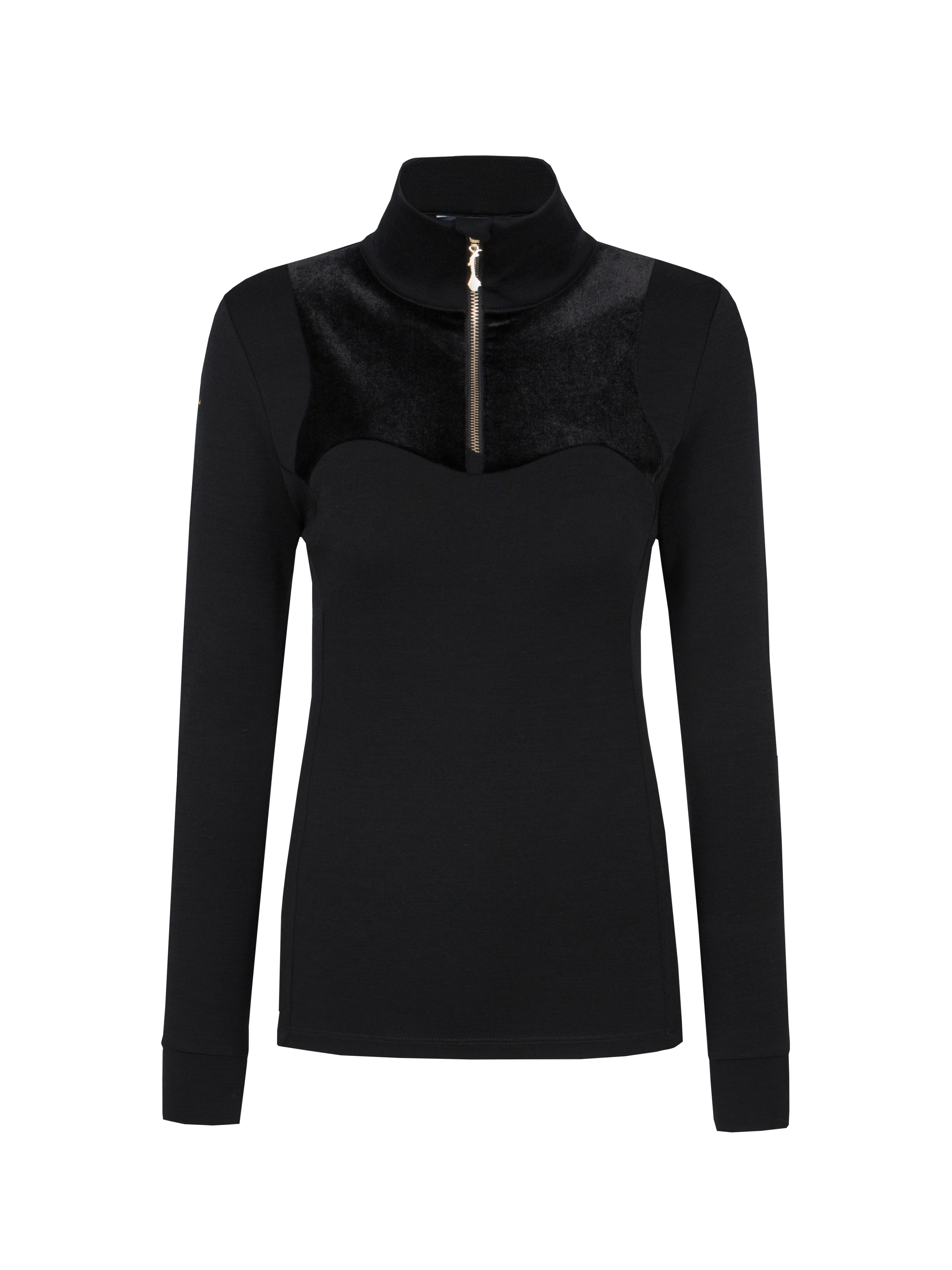Sirdal Half-zip Ulltrøye Pure Black