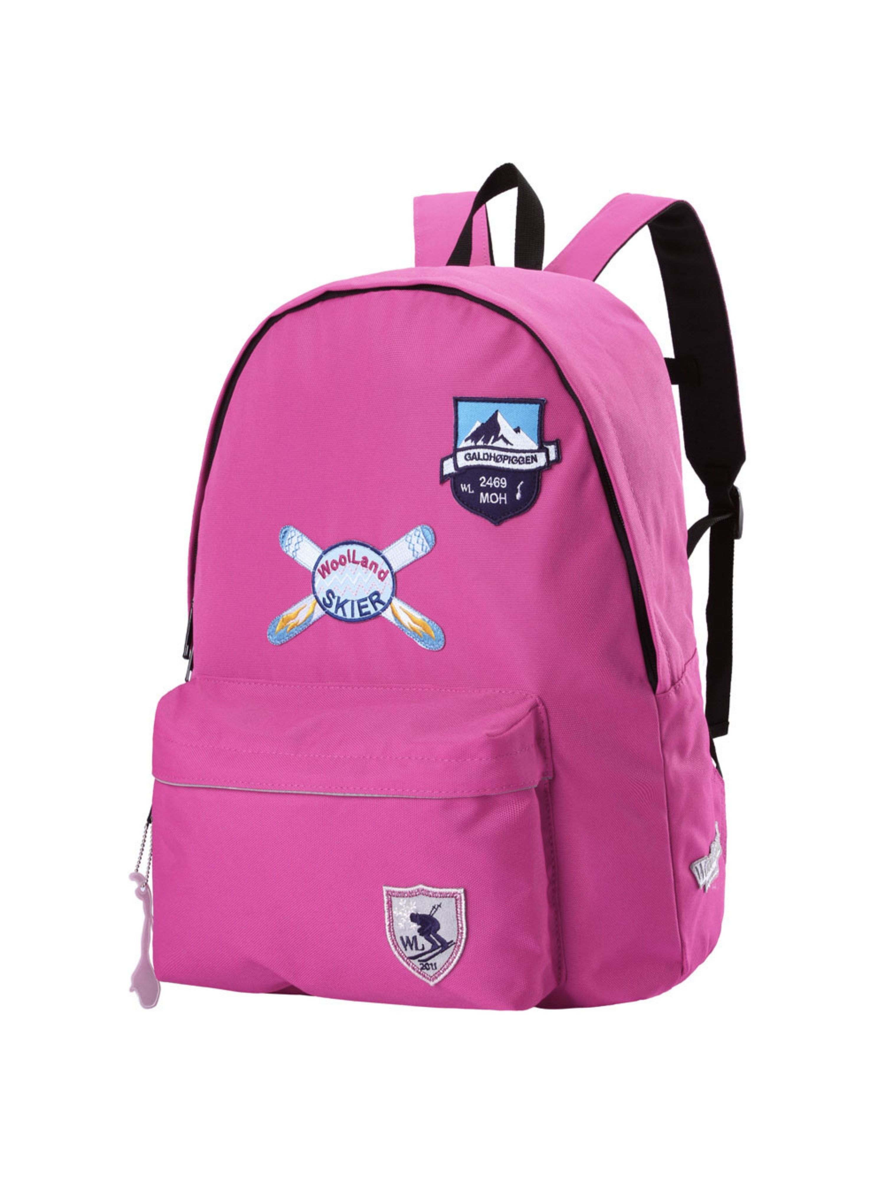 Nibba ryggsekk med patcher Pink Crush