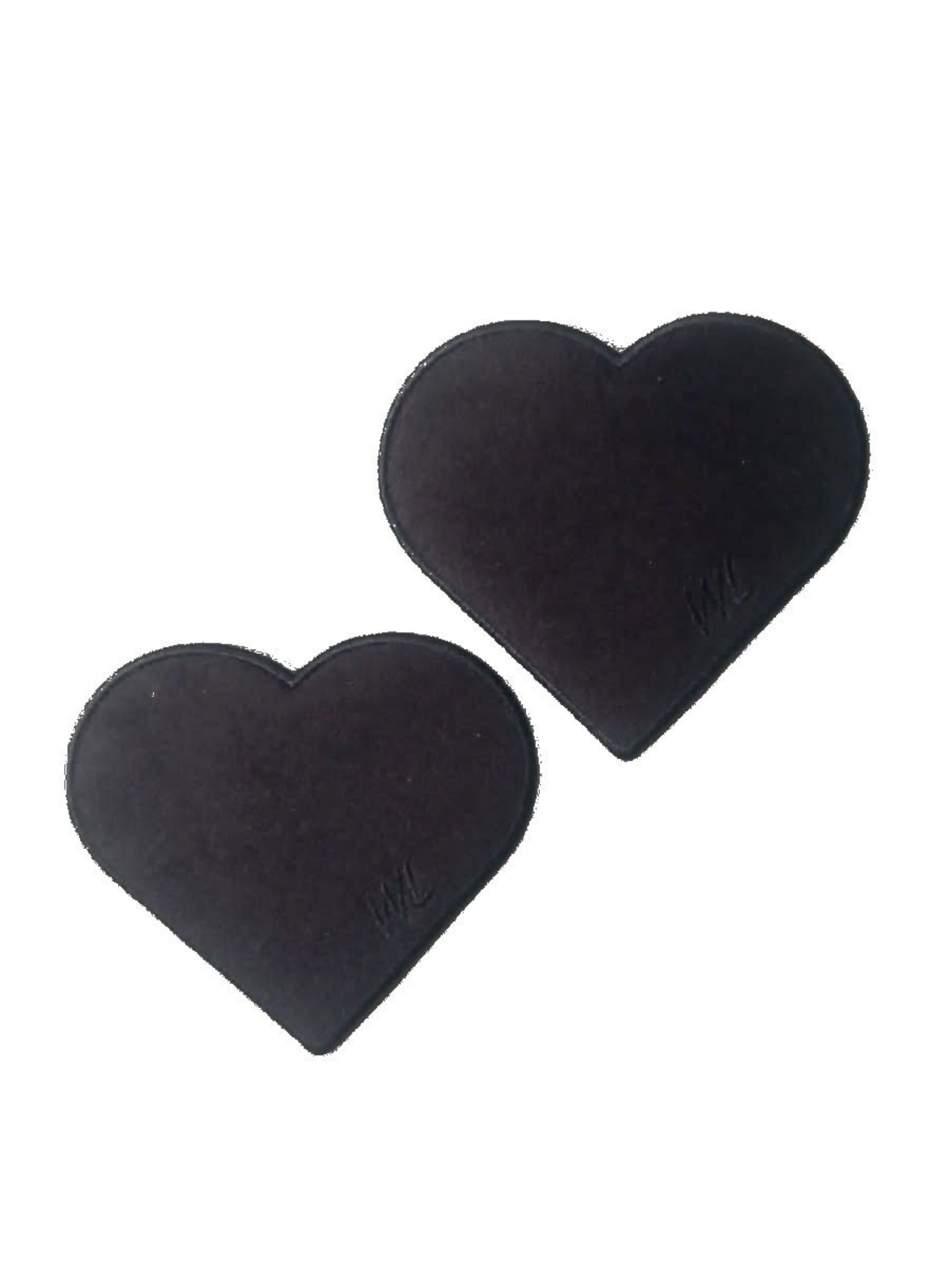 Strykelapp, hjerte, 2-pk Blue