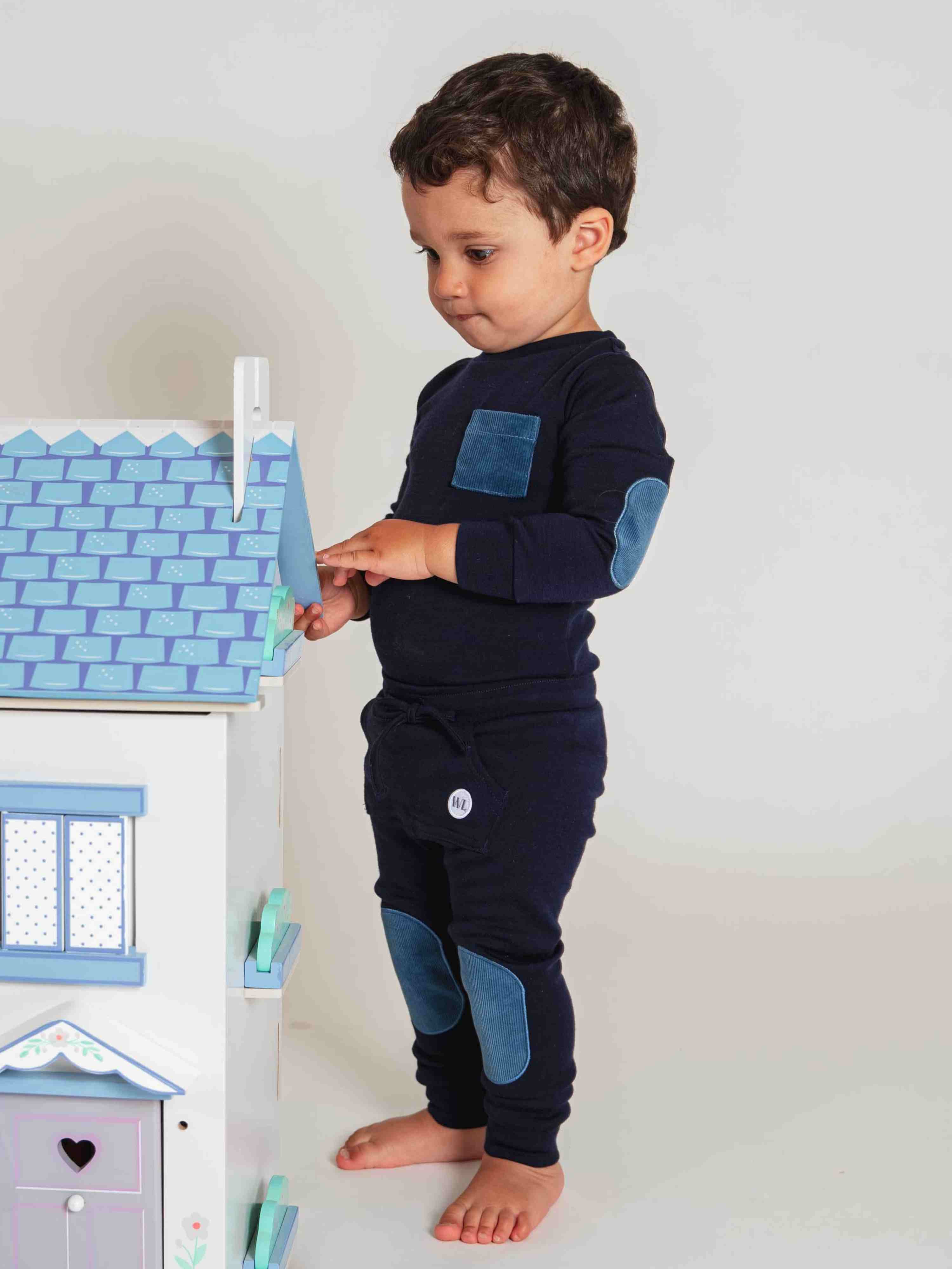 Bergen Merino Ullbukse 0-3 år Blue Ink