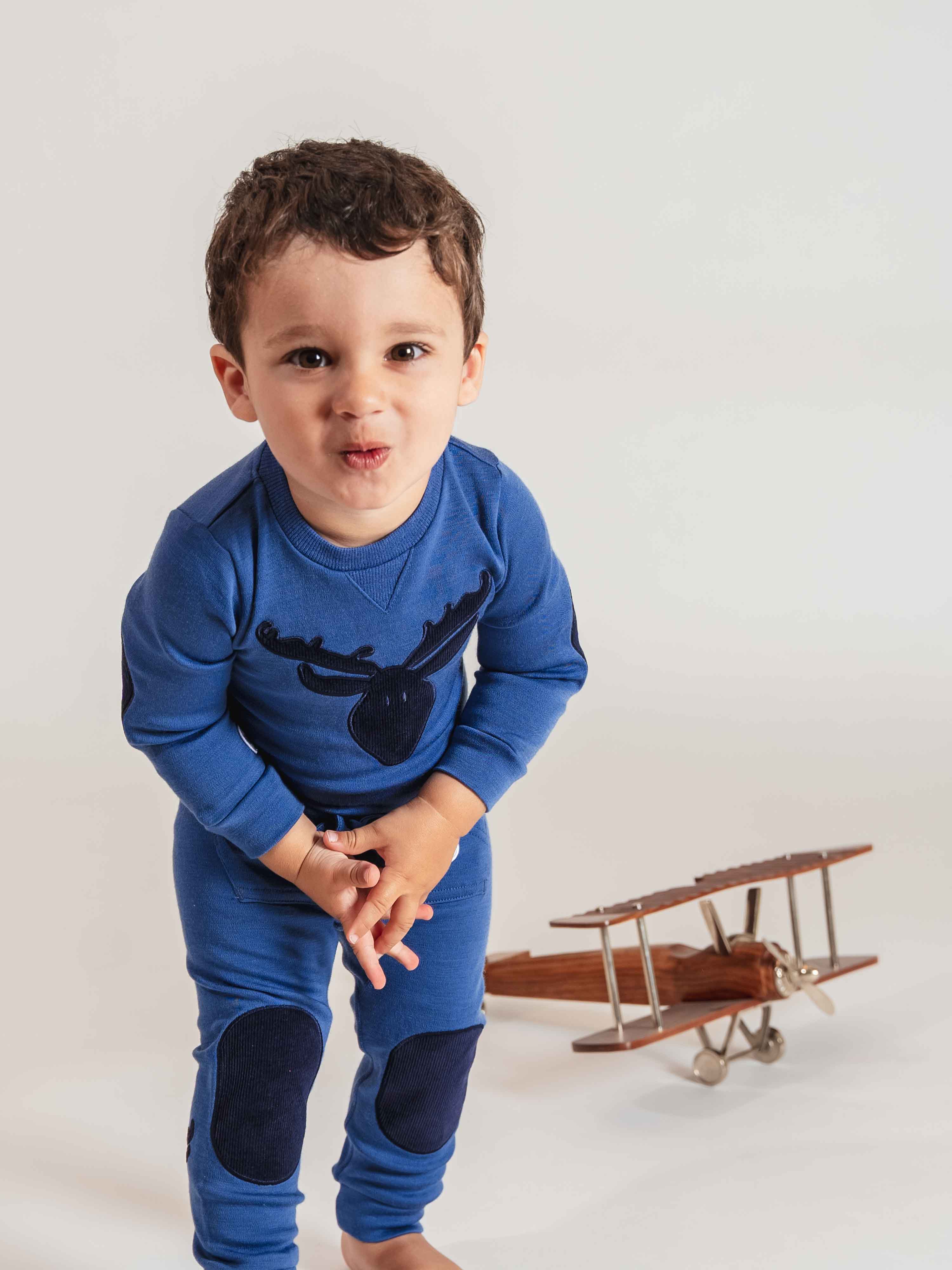 Bergen Merino Ullbukse 0-3 år Blue Eyes