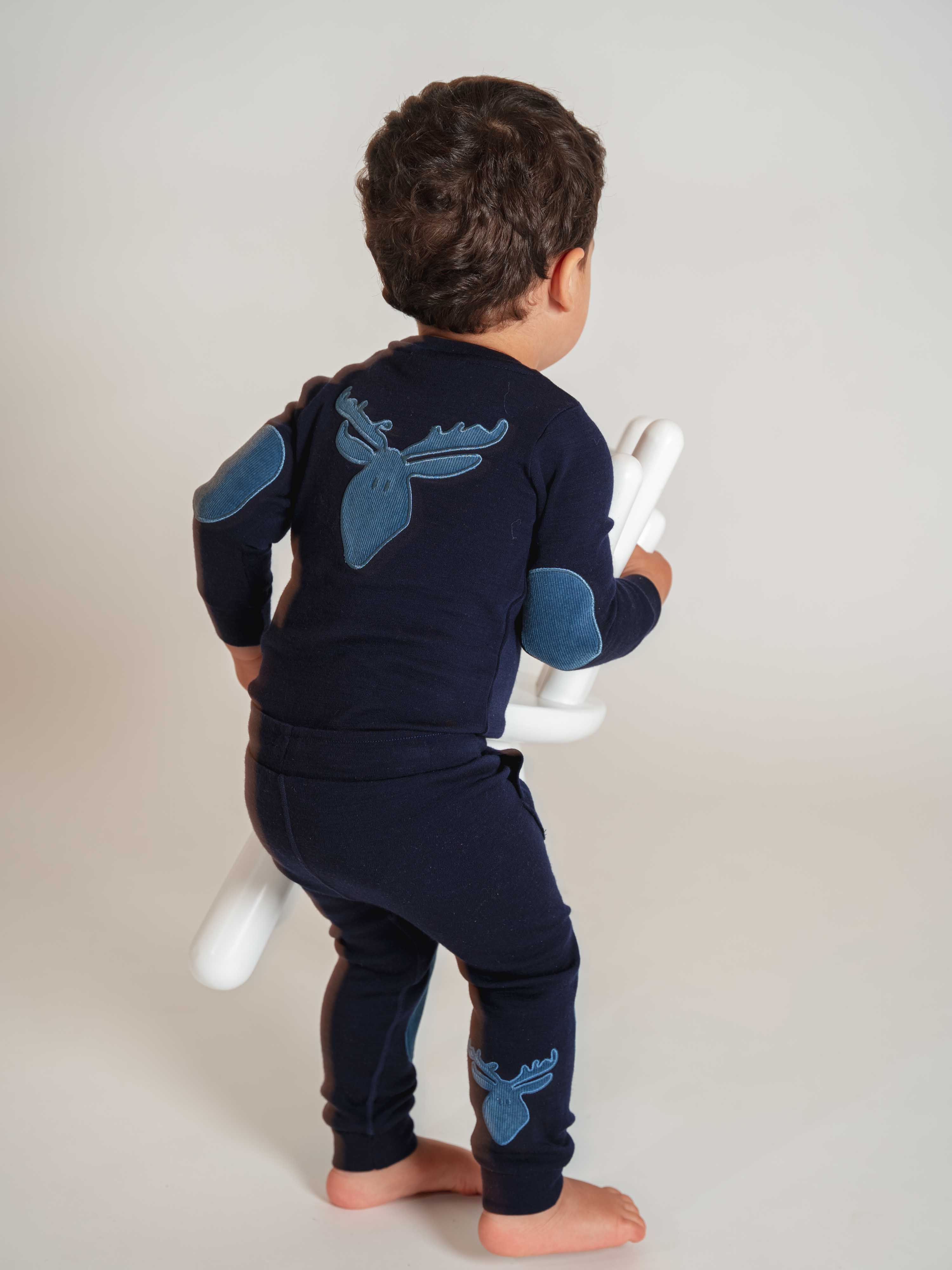 Bergen Merino Ullbody 0-3 år Blue Ink