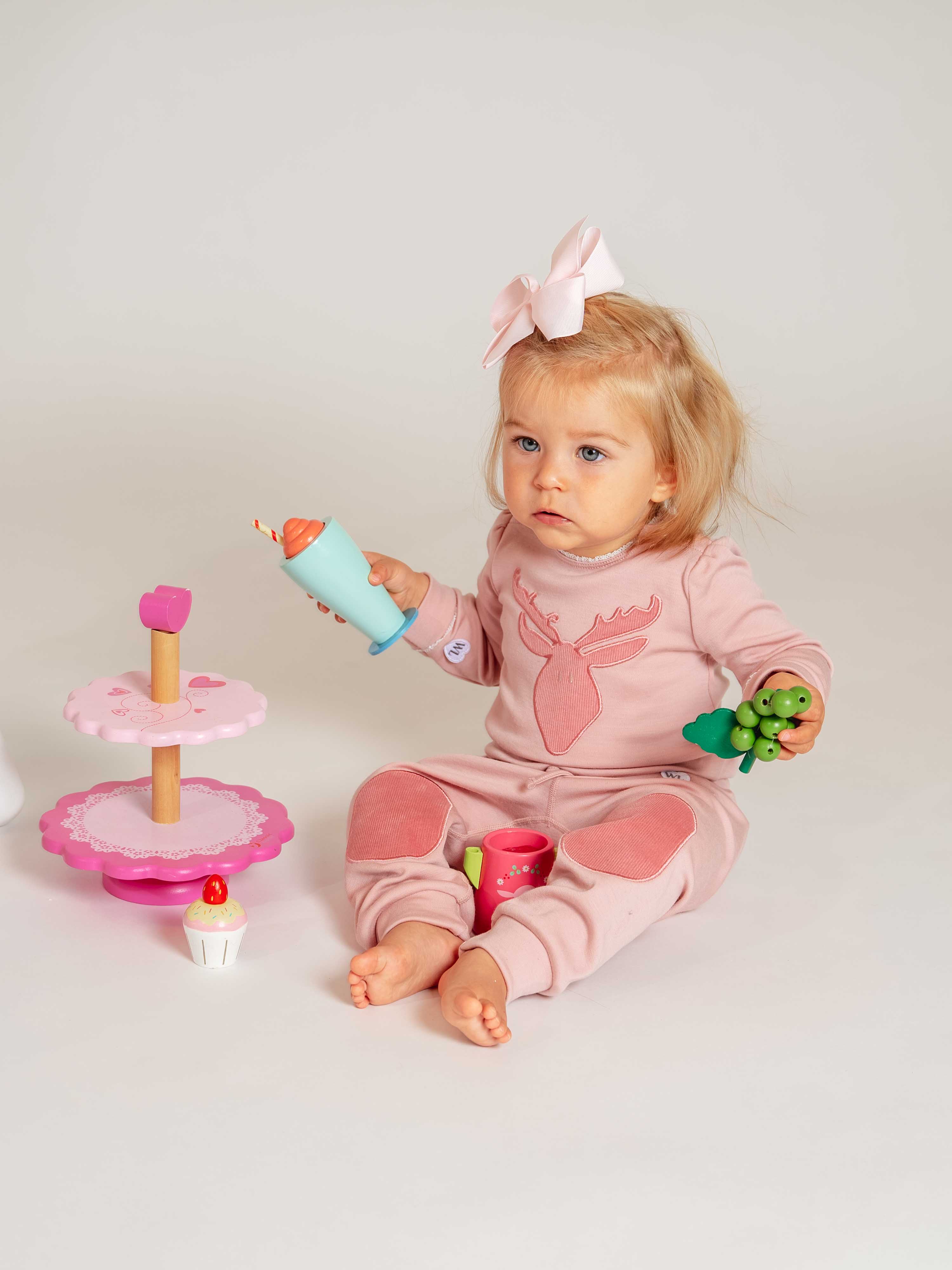 Bergen Merino Ullbukse 0-3 år Old Pink