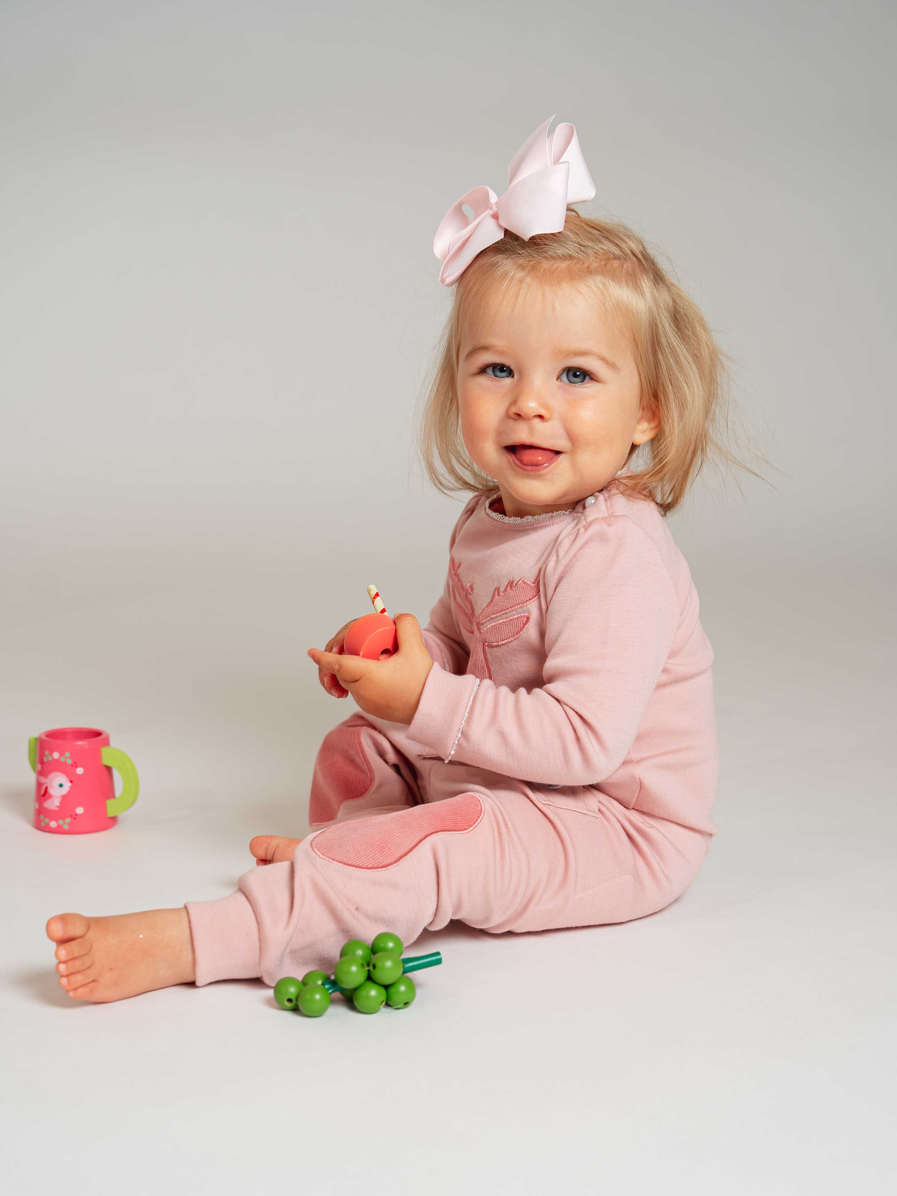 Bergen Merino Ullbukse 0-3 år Old Pink