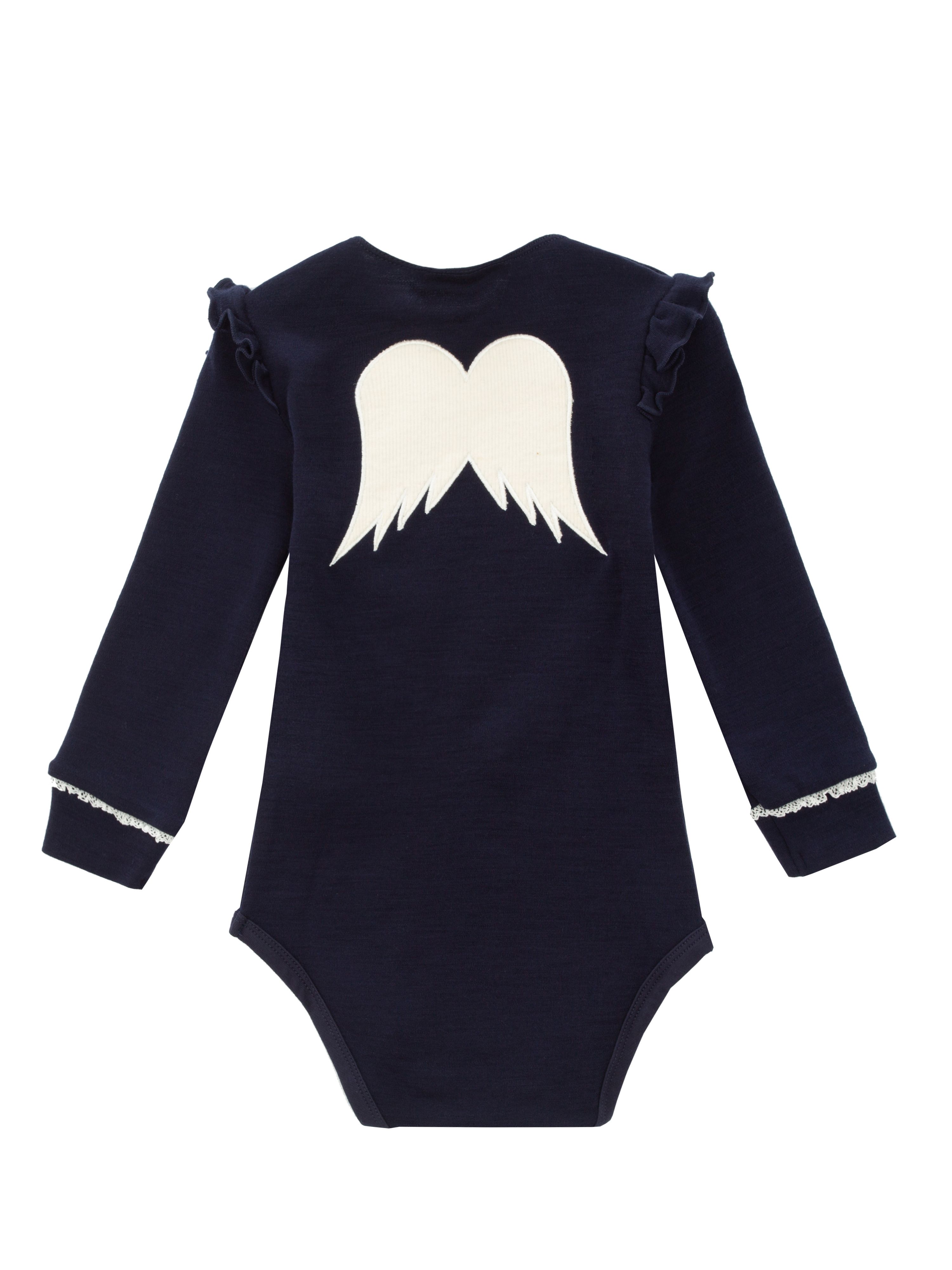 Bergen Merino Ullbody 0-3 år Blue Ink