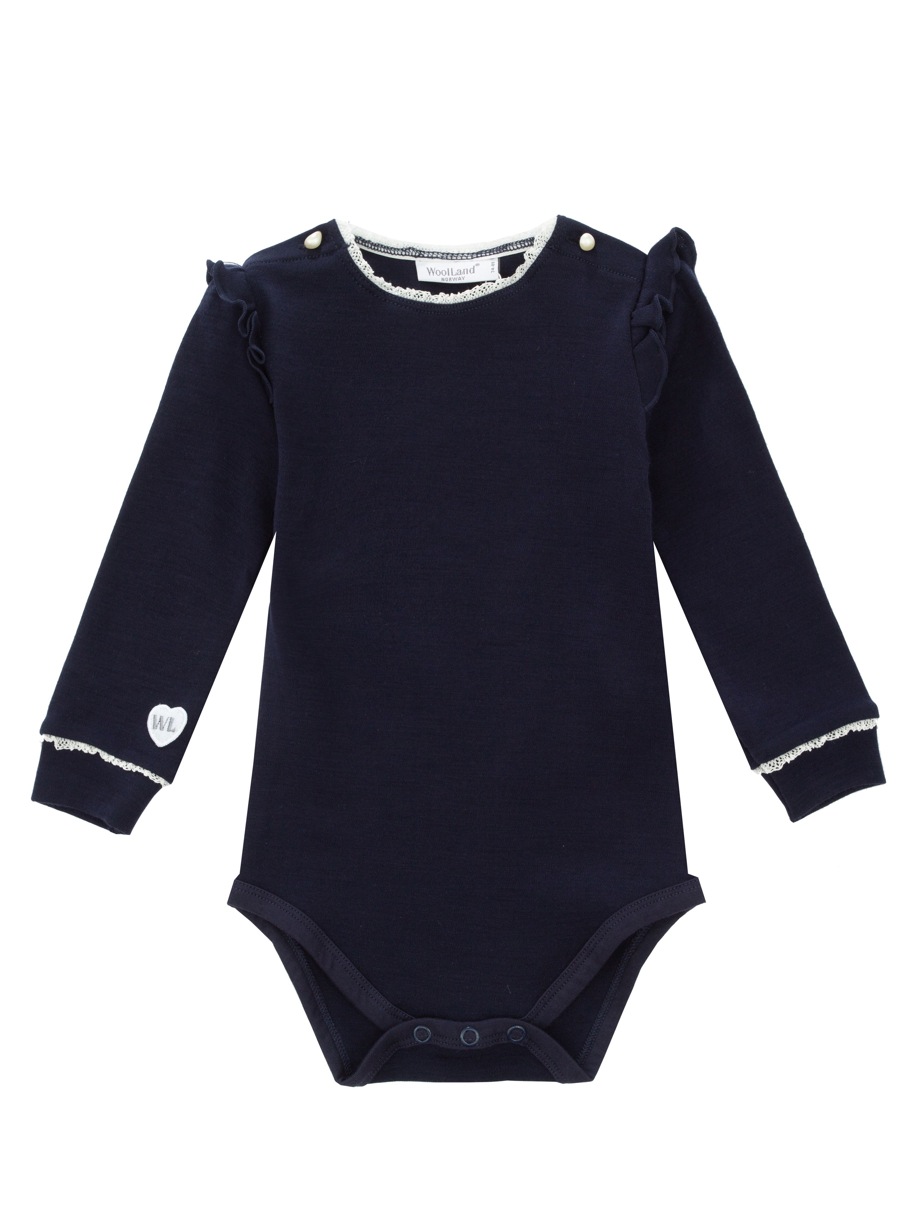 Bergen Merino Ullbody 0-3 år Blue Ink