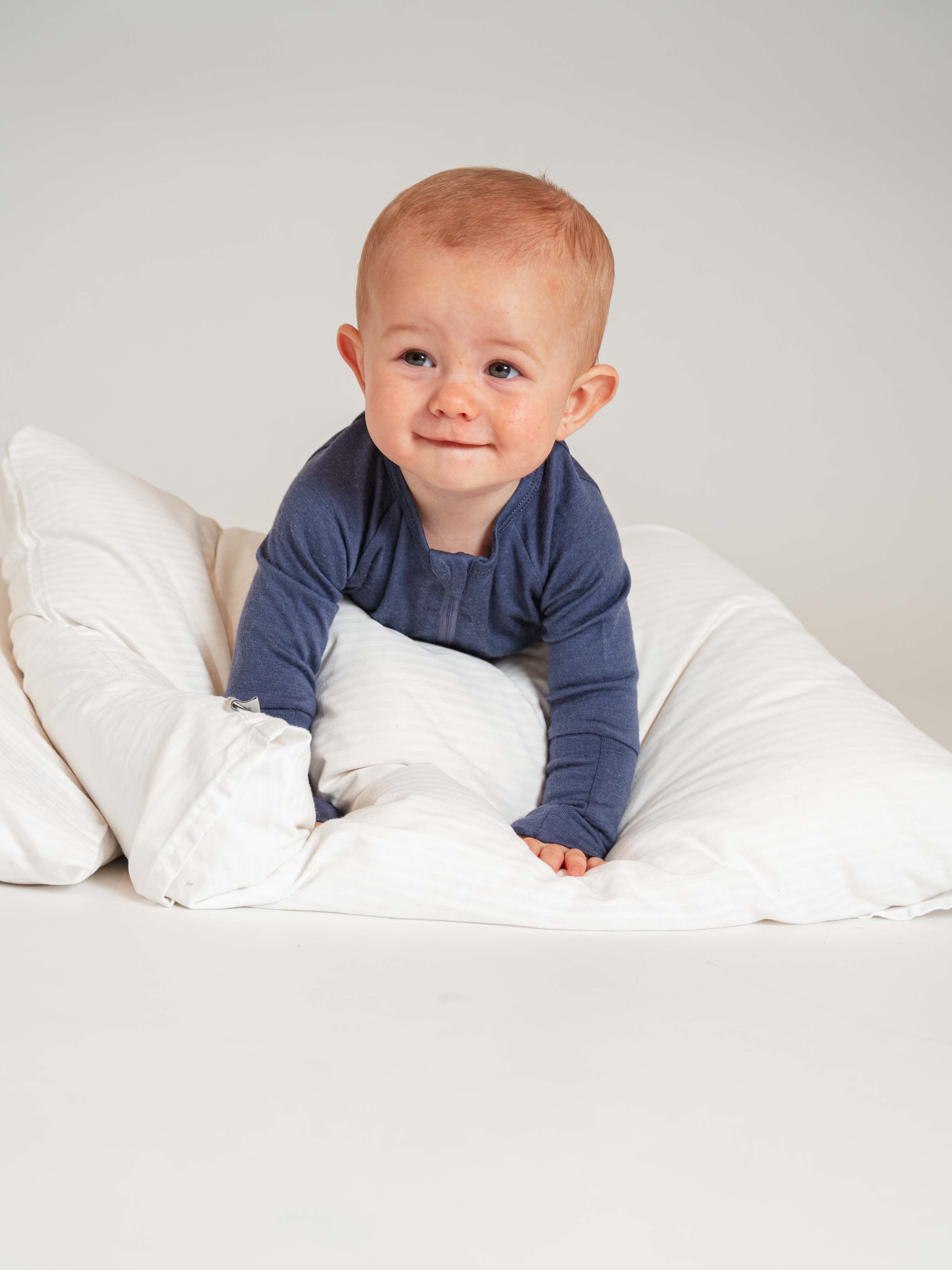 Levanger Pysjamas Ull 0-3 år Stone Blue