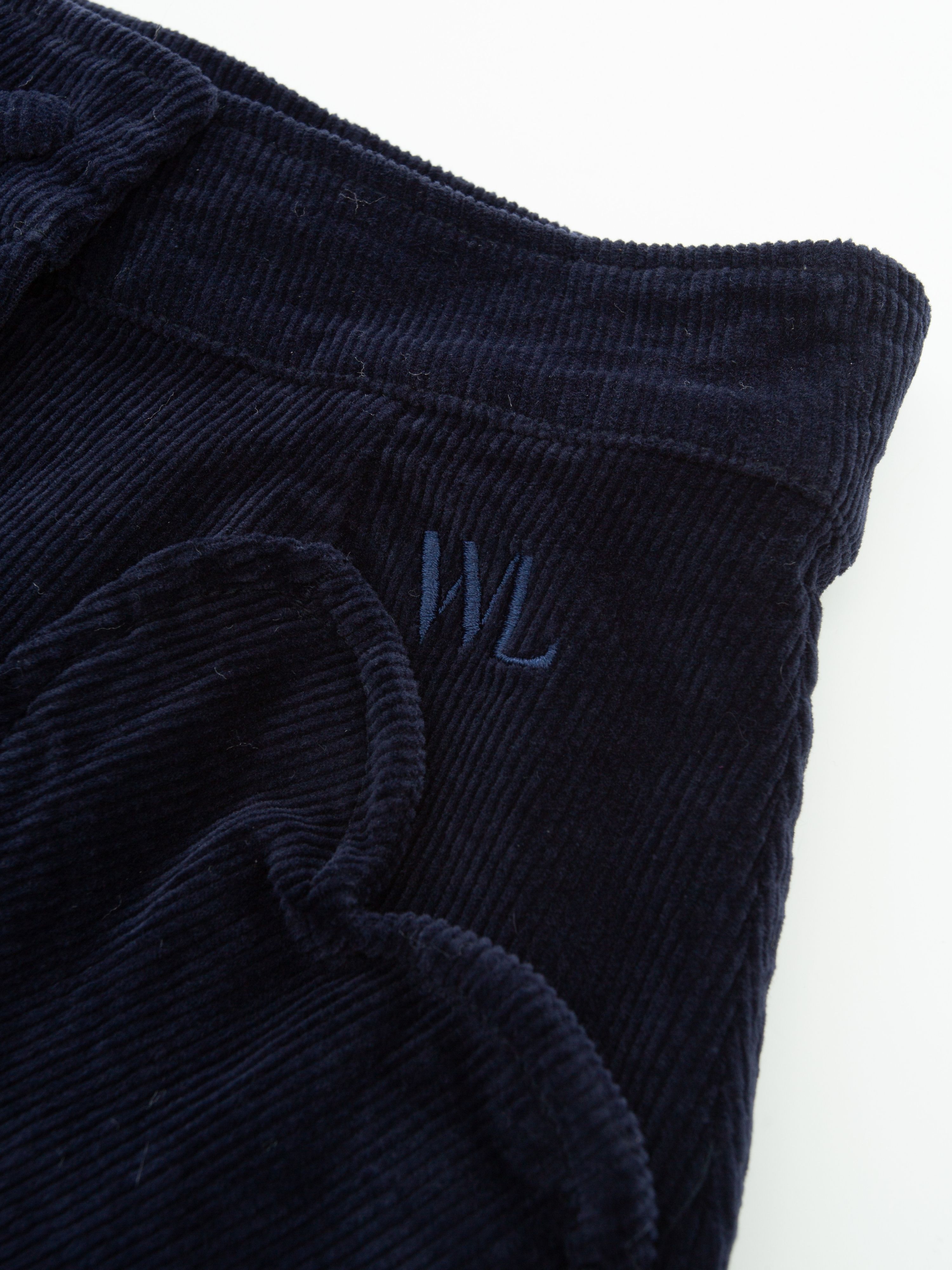 Molde Fordfløyel Skjørt  Blue Ink