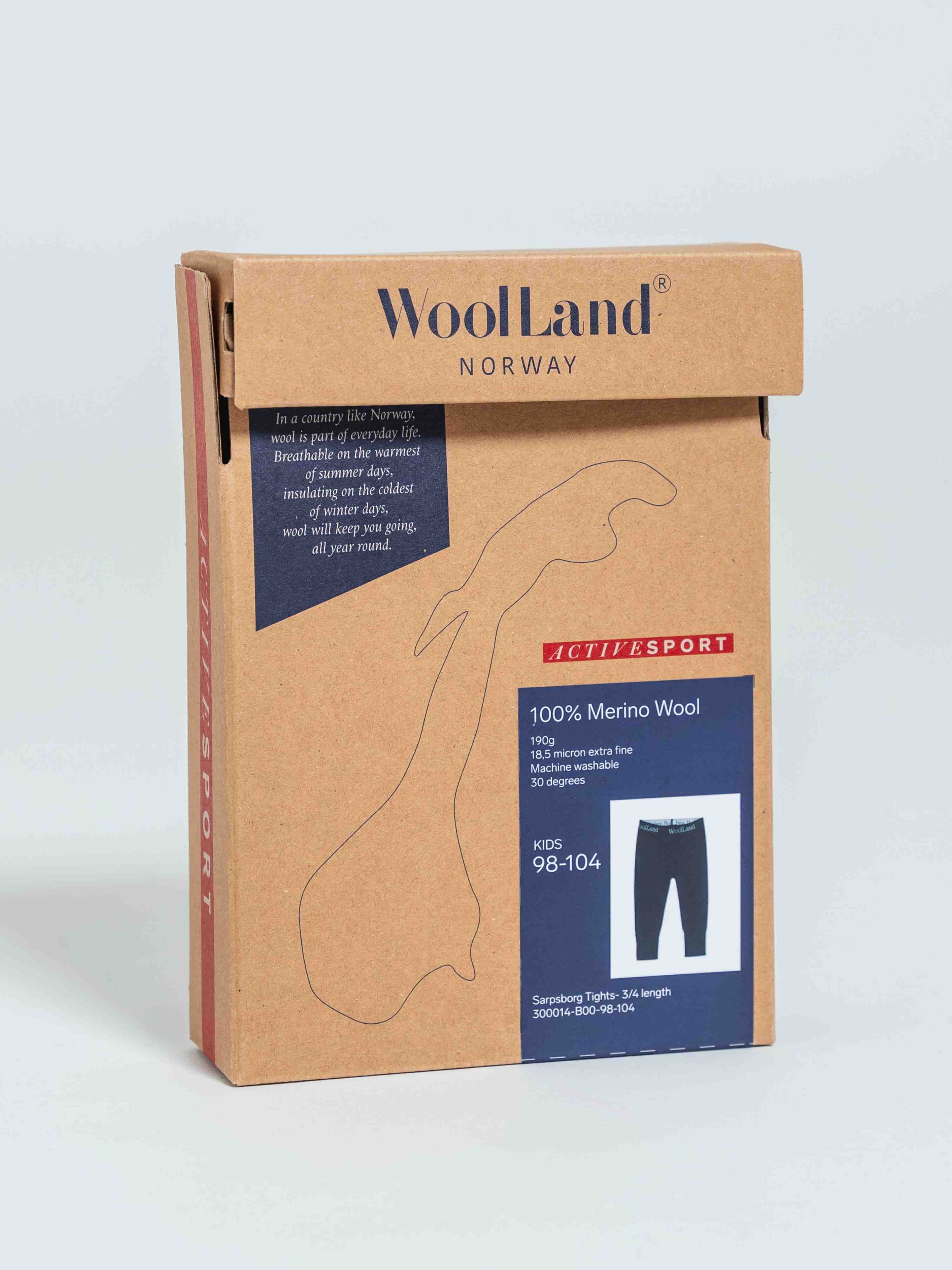 Sarpsborg Ullstilongs 3/4 Lengde Blue Ink