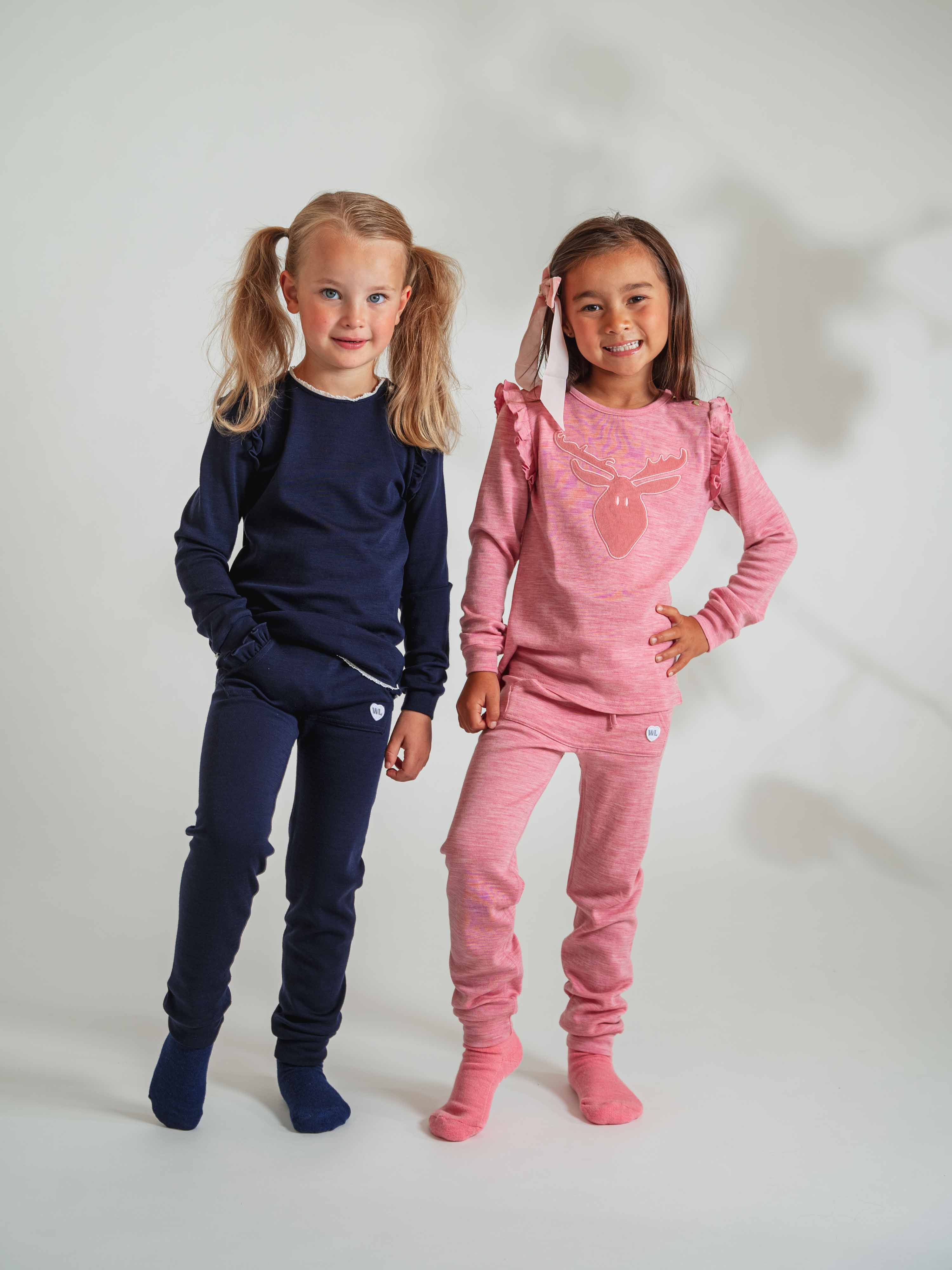 Bergen Merino Ullgenser 3-10 år Blue Ink