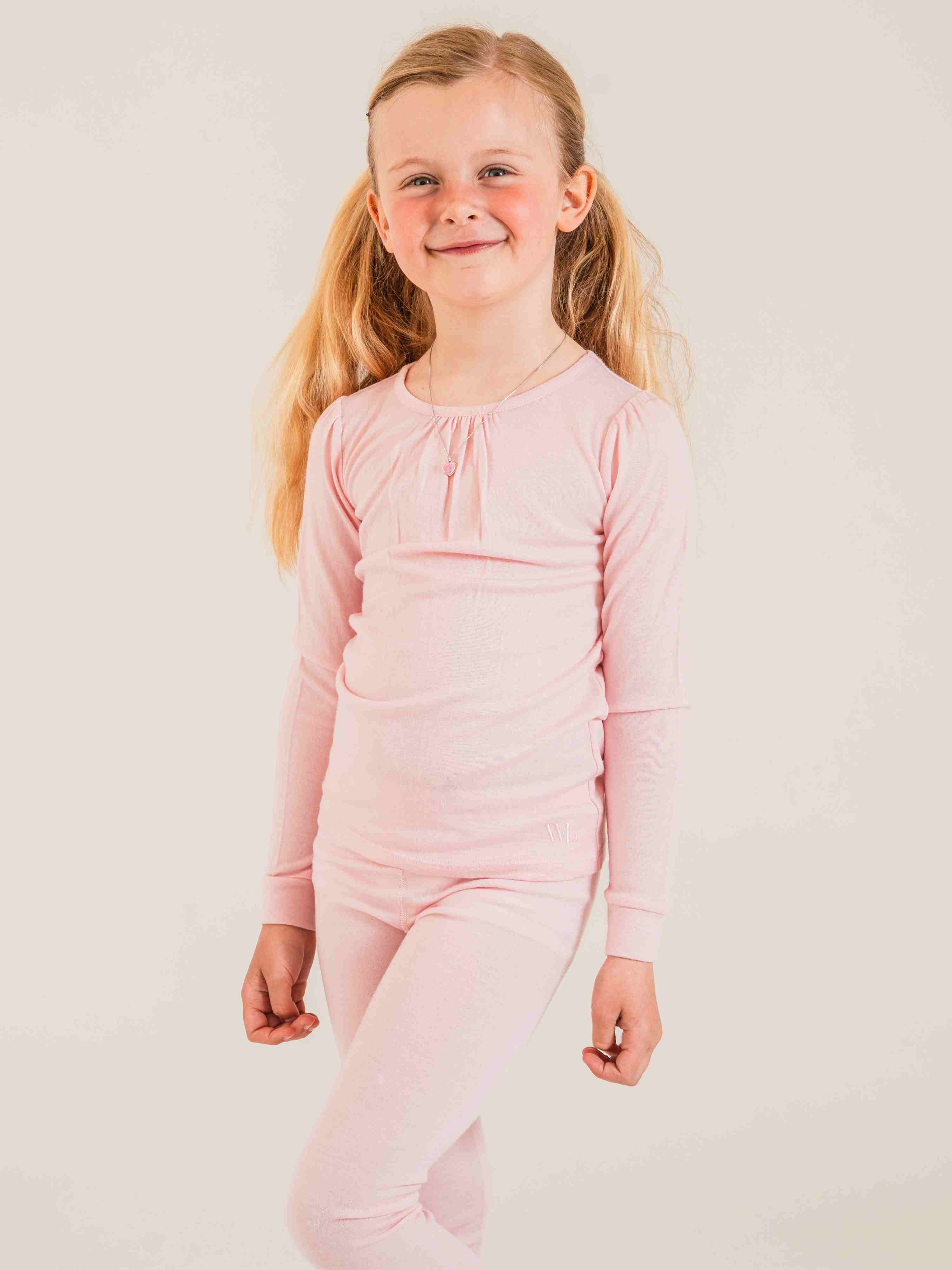 Sarpsborg Merino Ullundertøy Sett Dusty Rose