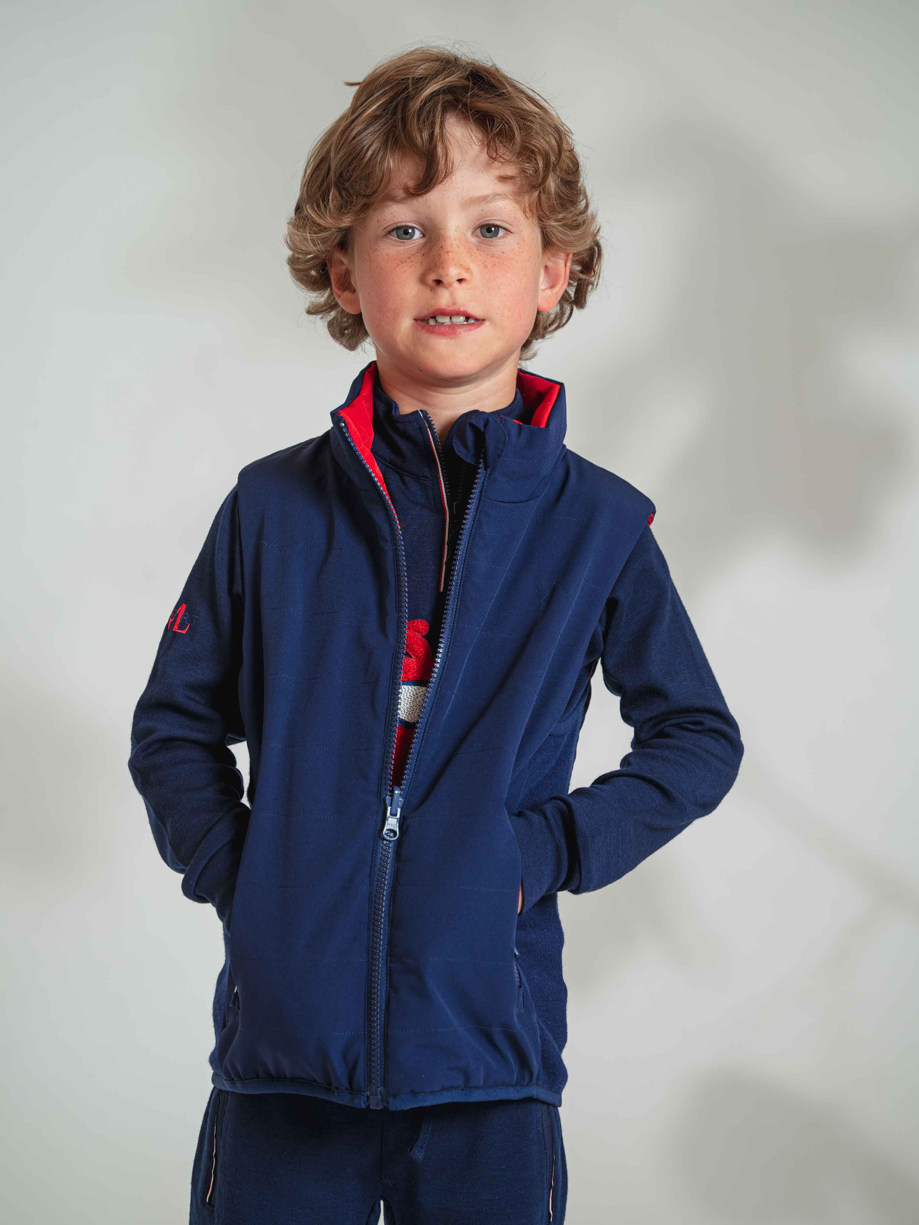 Kongsvinger Vendbar Vest Blue Ink/Chili