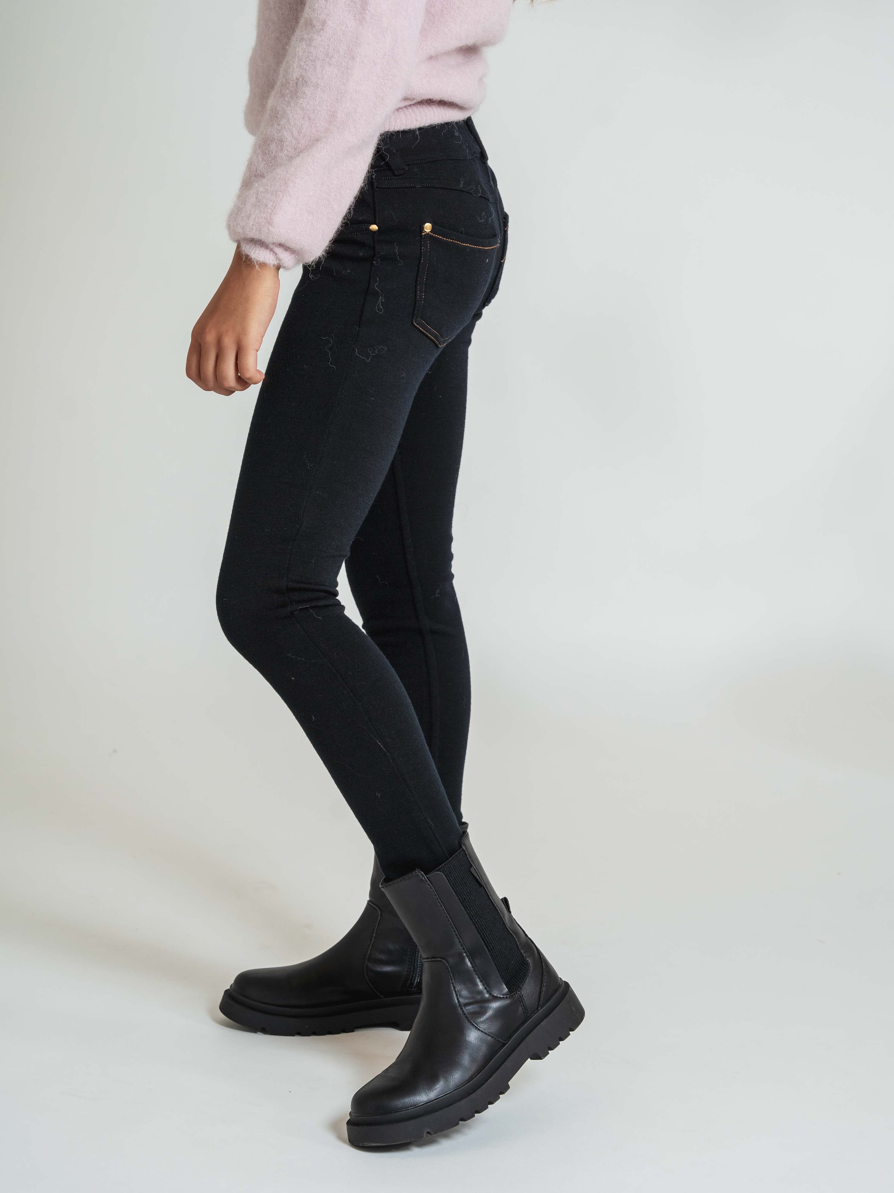 Svalbard Slim Fit Ulljeans  Pure Black