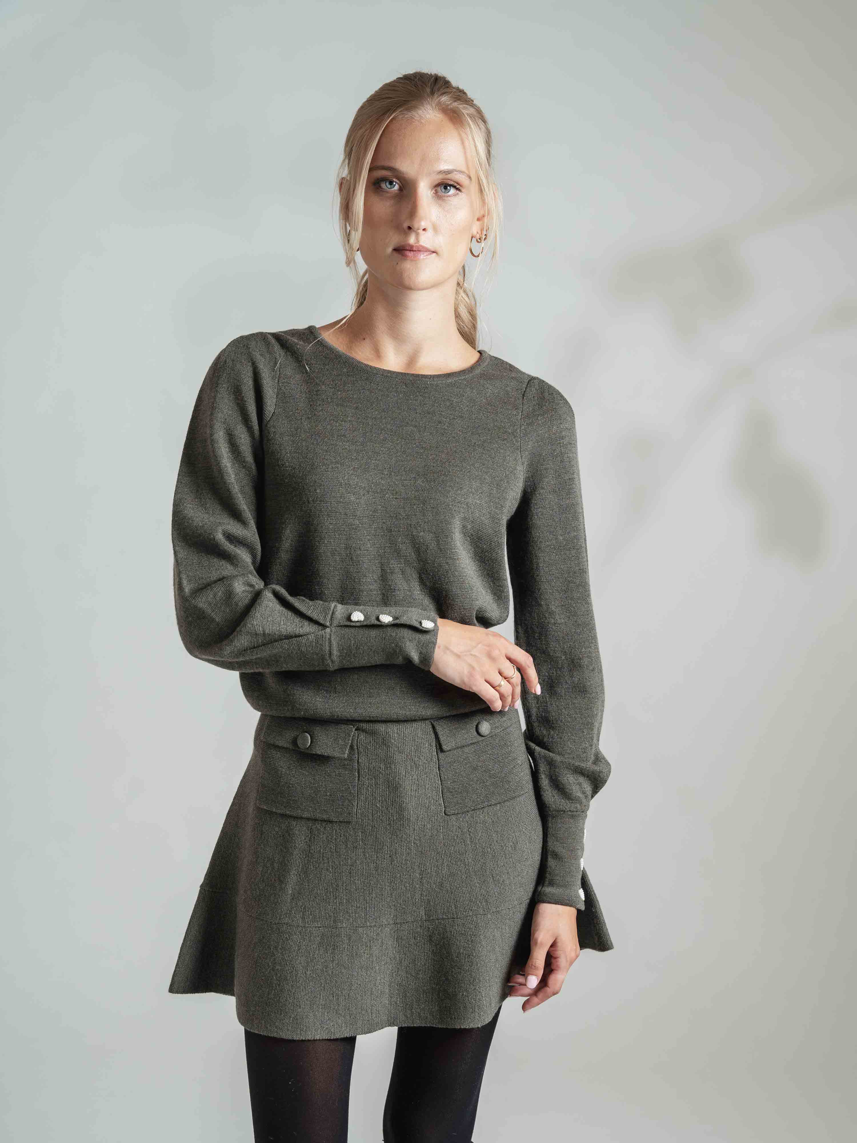 Kjerag Ullskjørt Country Green