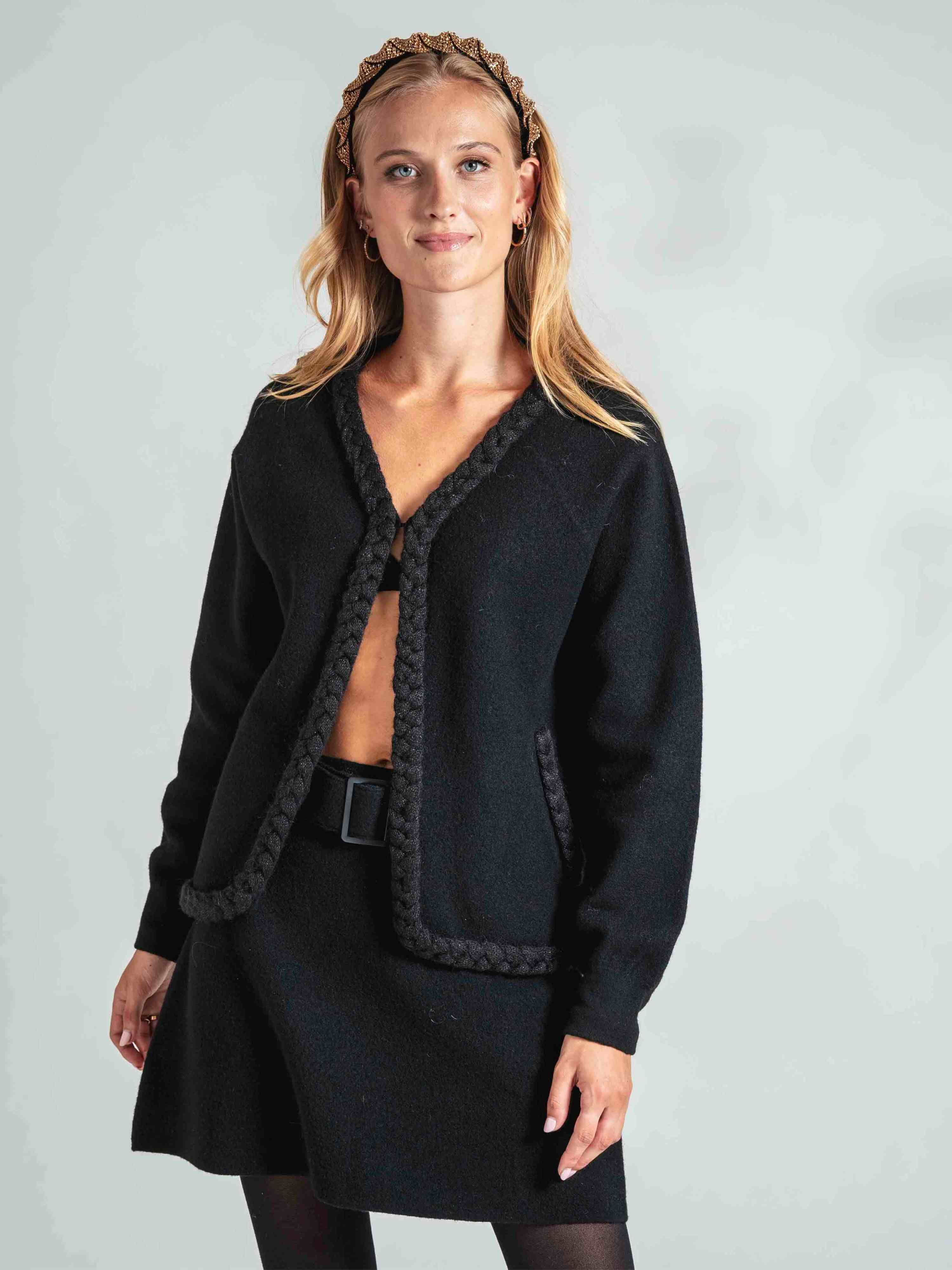 Trolltunga Bouclé Skjørt  Black