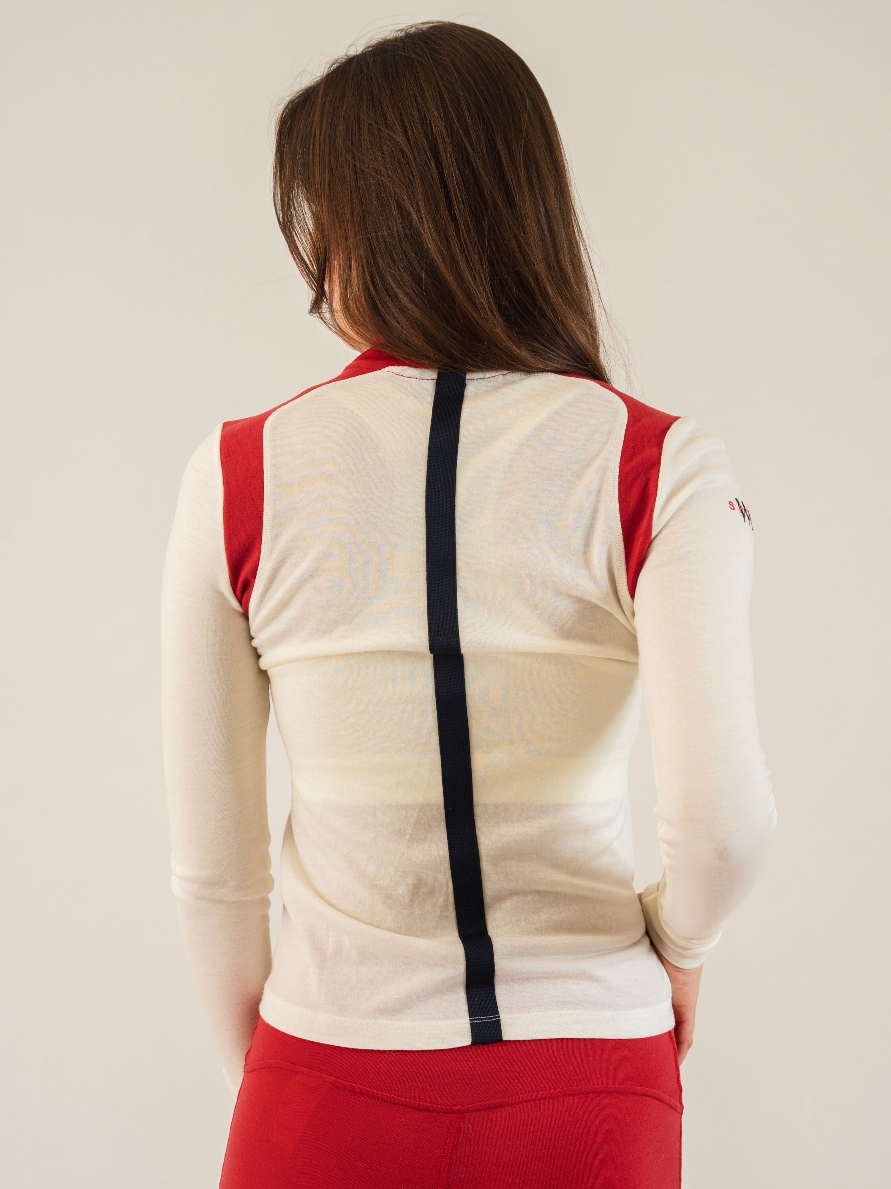 Gausta Merino Half-zip Ullgenser Snow White
