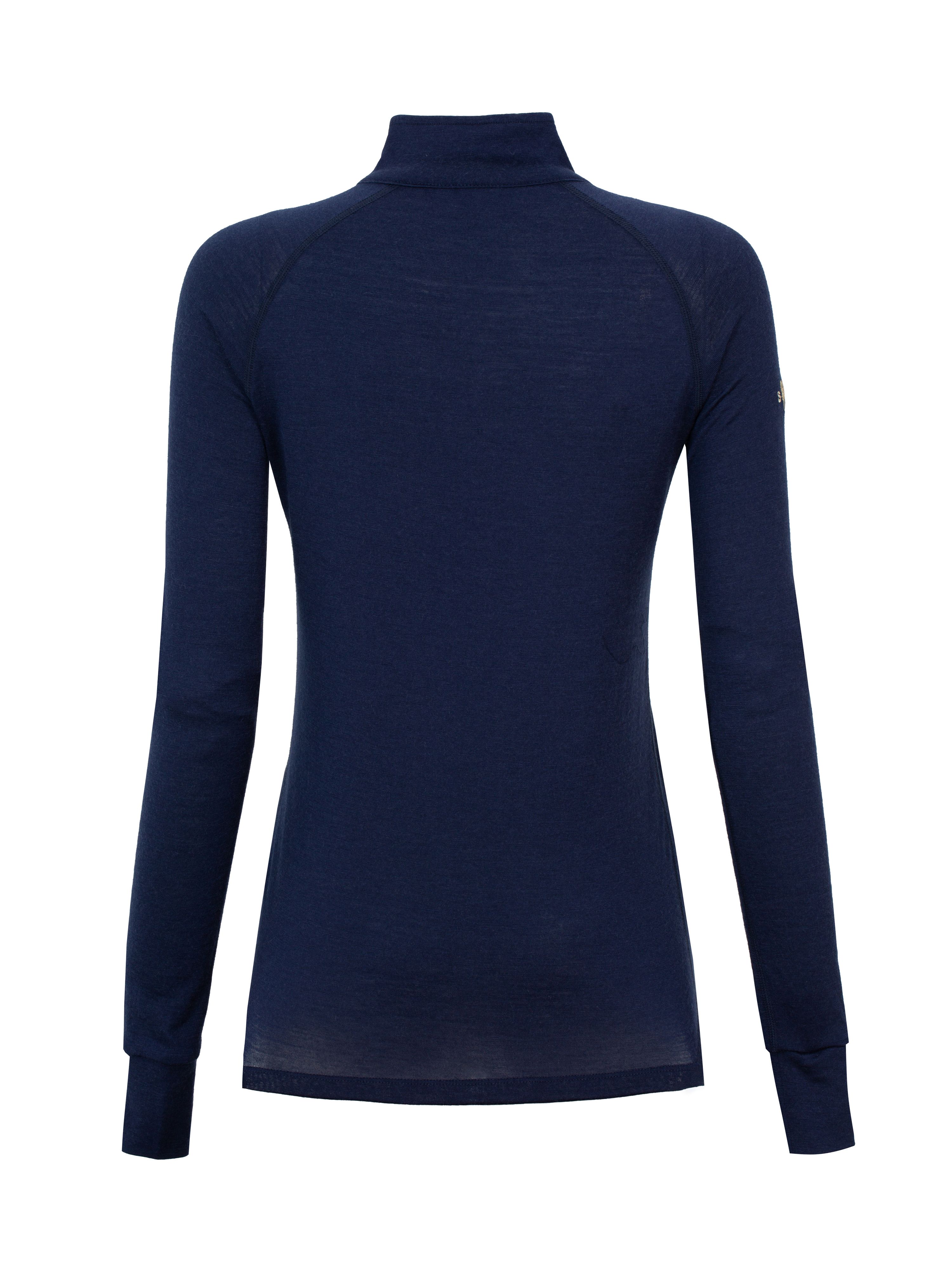 Rena Merino Half-zip Ulltrøye Blue Ink
