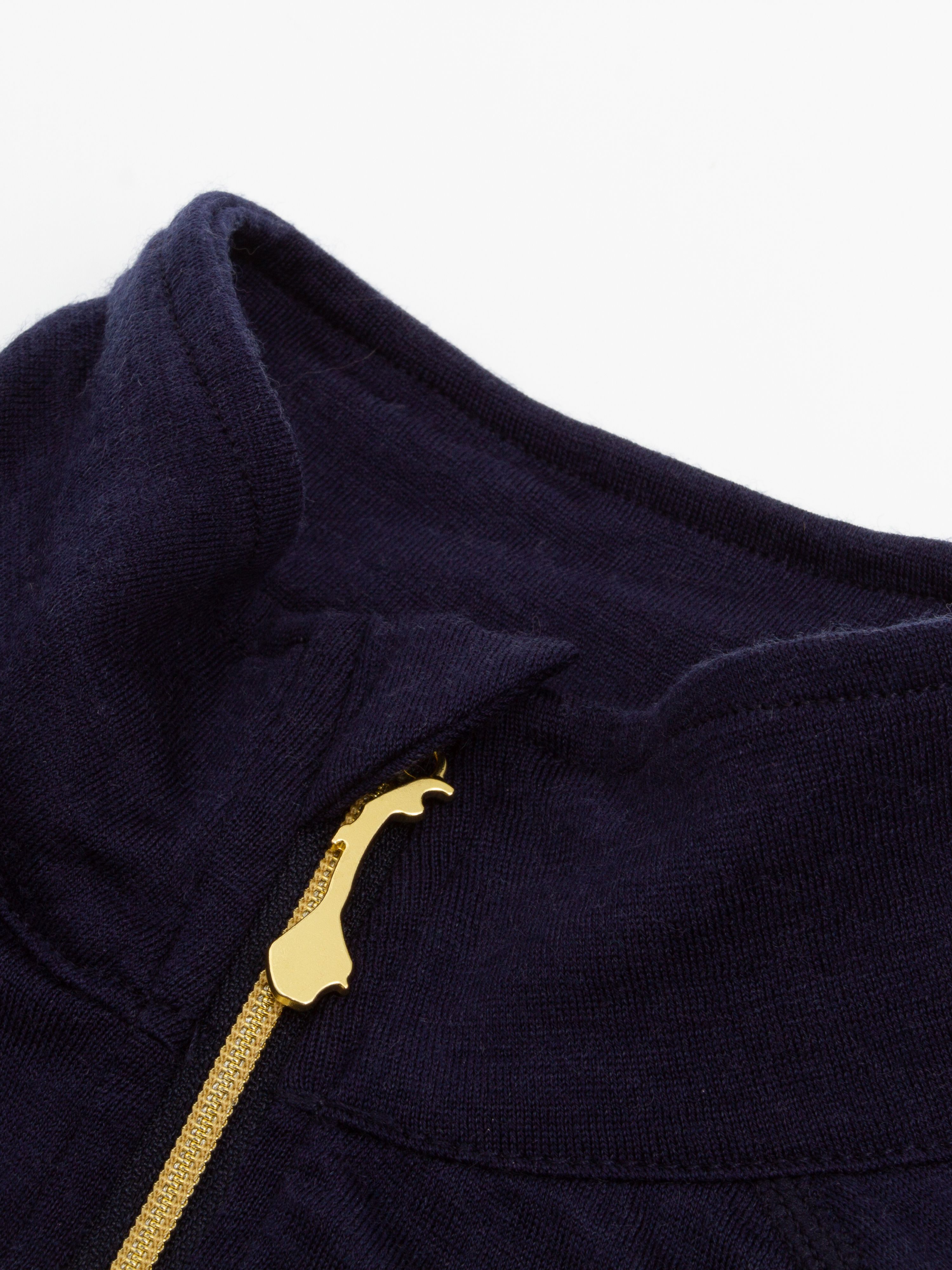 Rena Merino Half-zip Ulltrøye Blue Ink