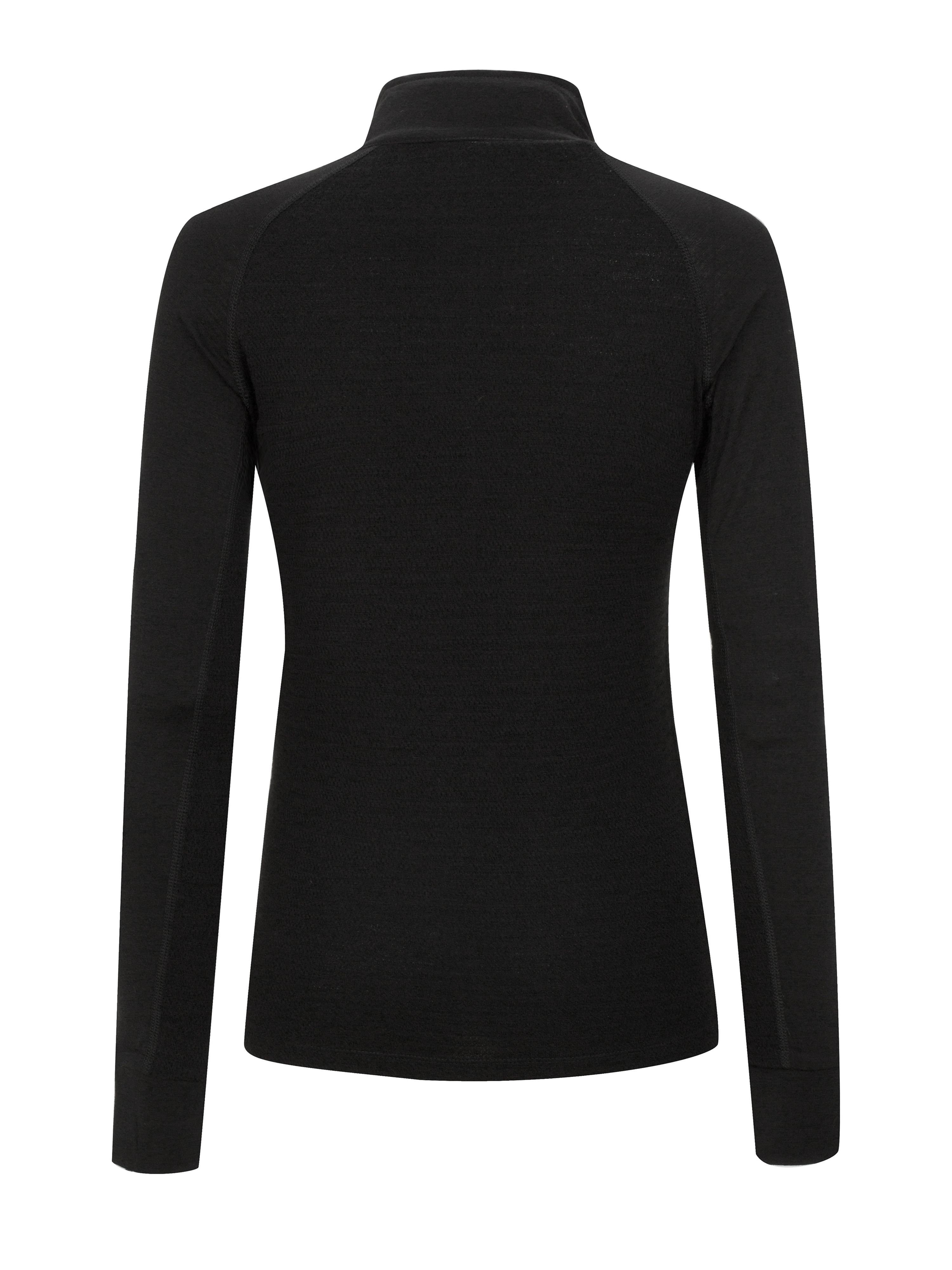Rena Merino Half-zip Ulltrøye Black