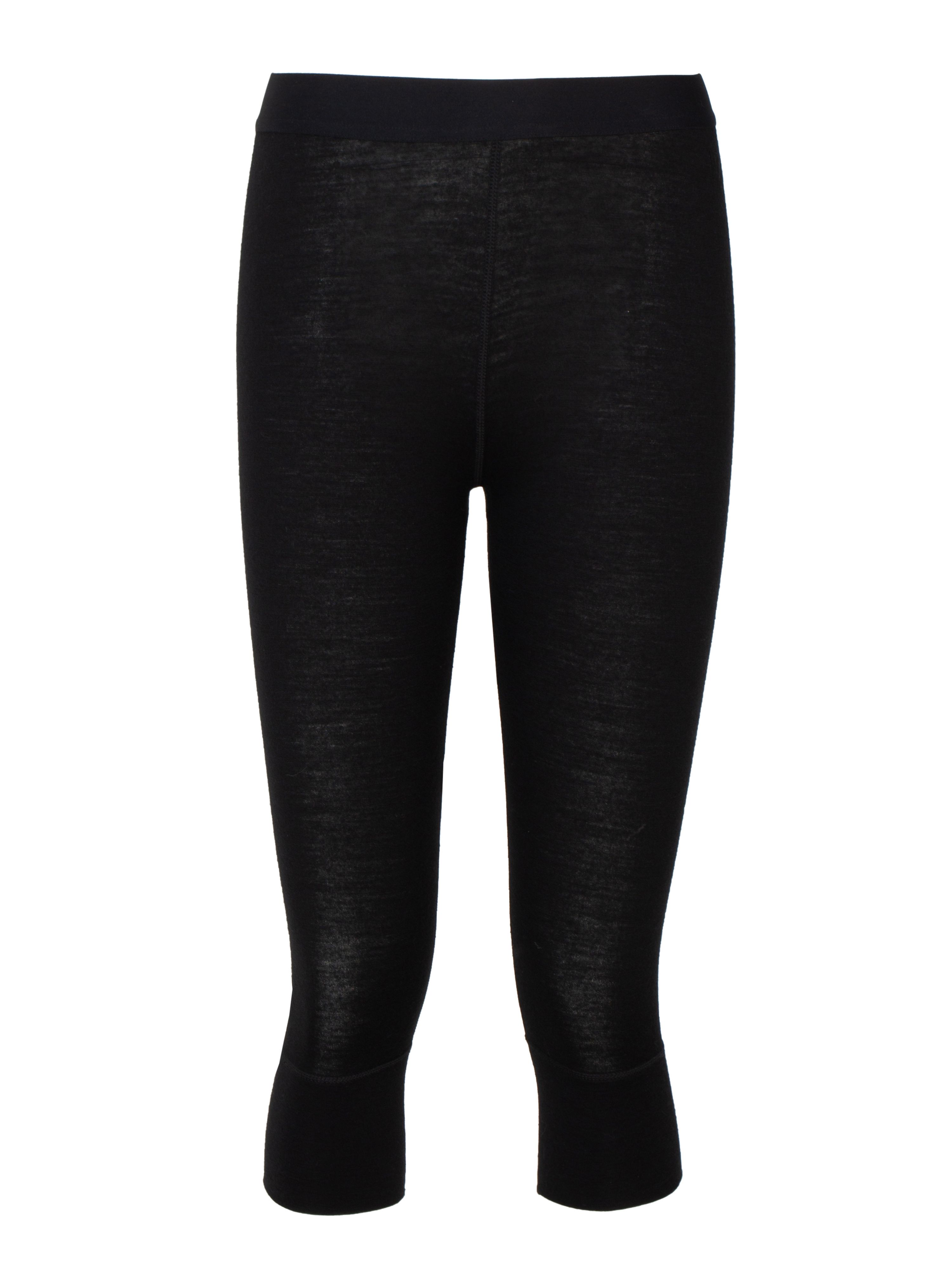 Rena Merino 3/4 Ullstilongs Black