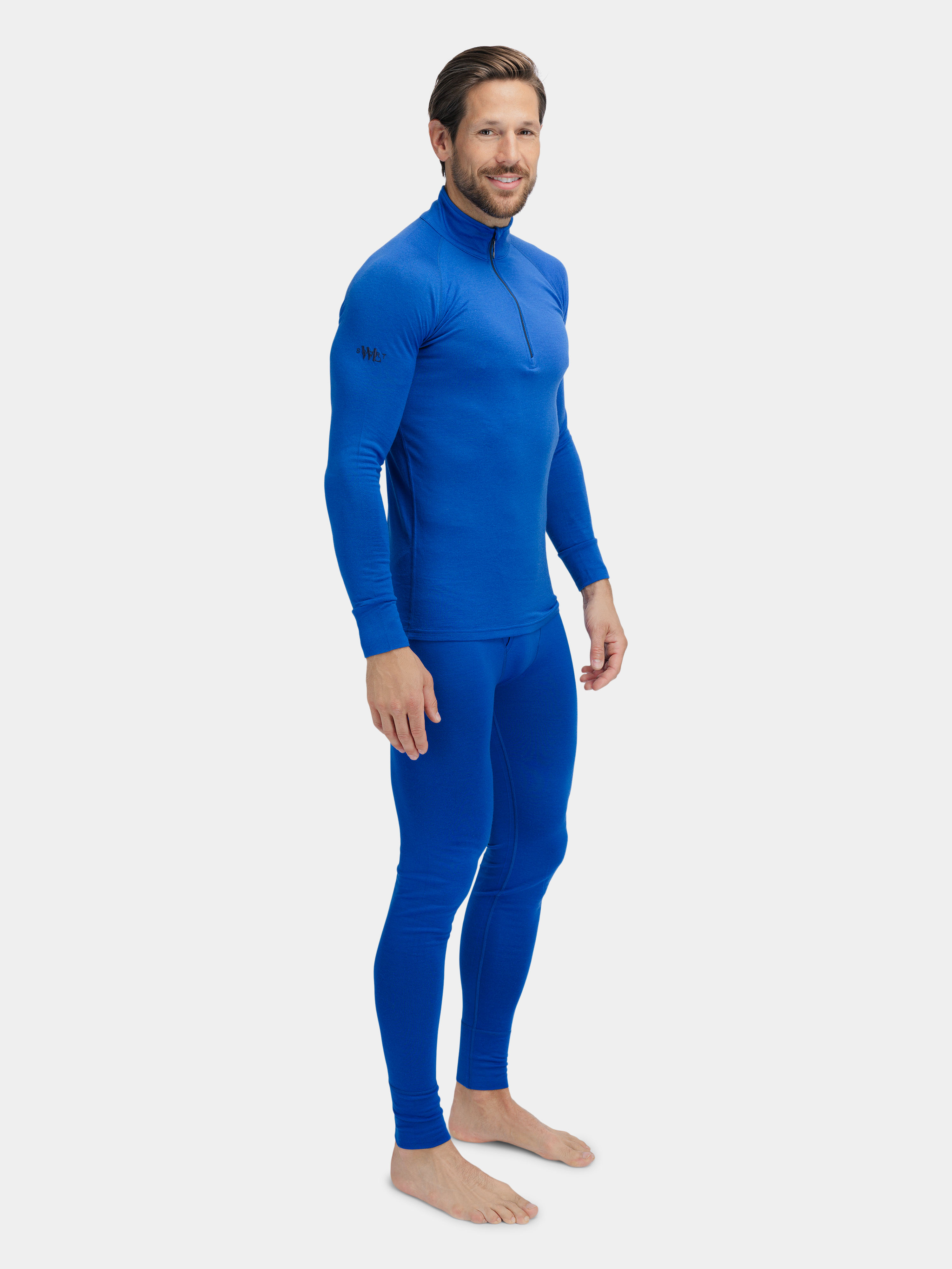 Rena Merino Half-zip Ulltrøye Dazzling Blue