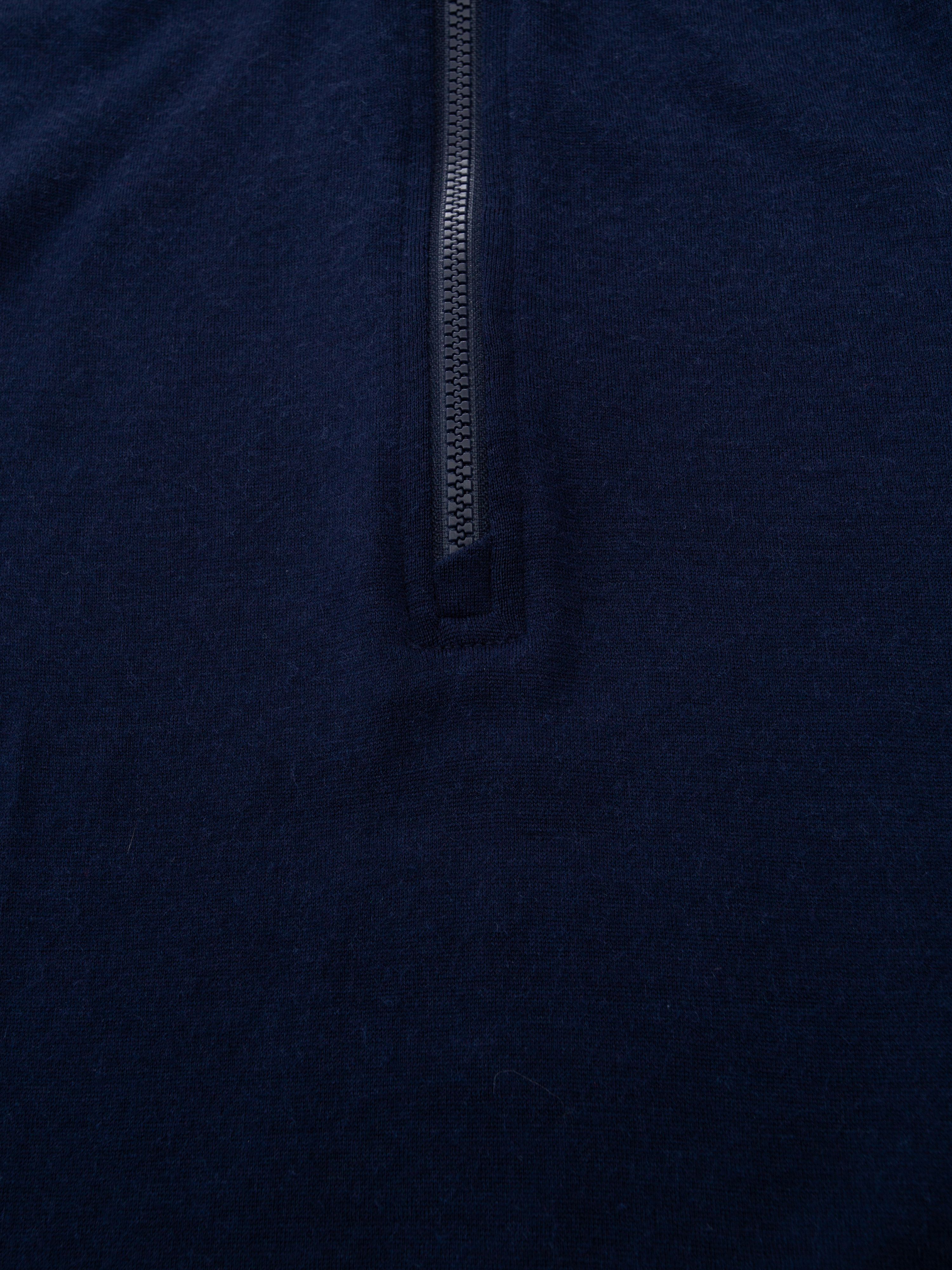 Rena Merino Half-zip Ulltrøye Blue Ink