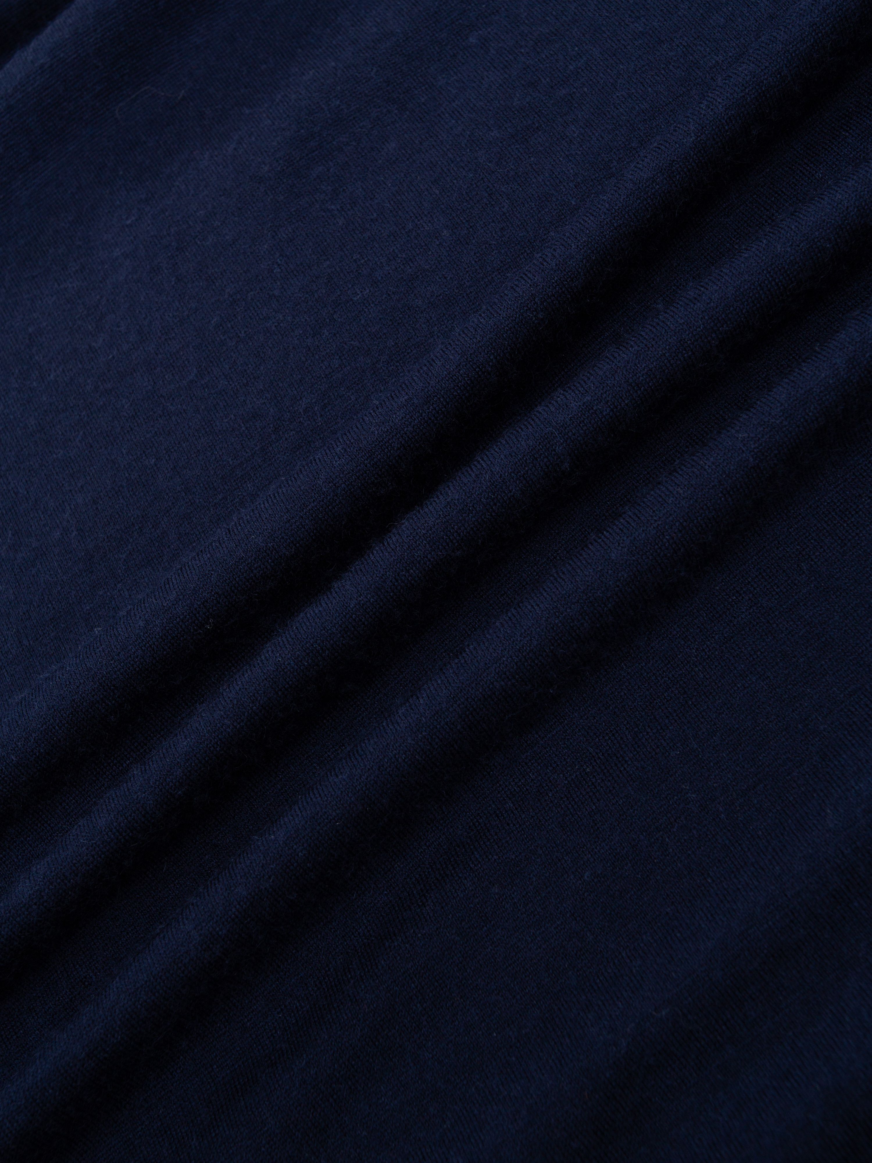 Rena Merino Half-zip Ulltrøye Blue Ink