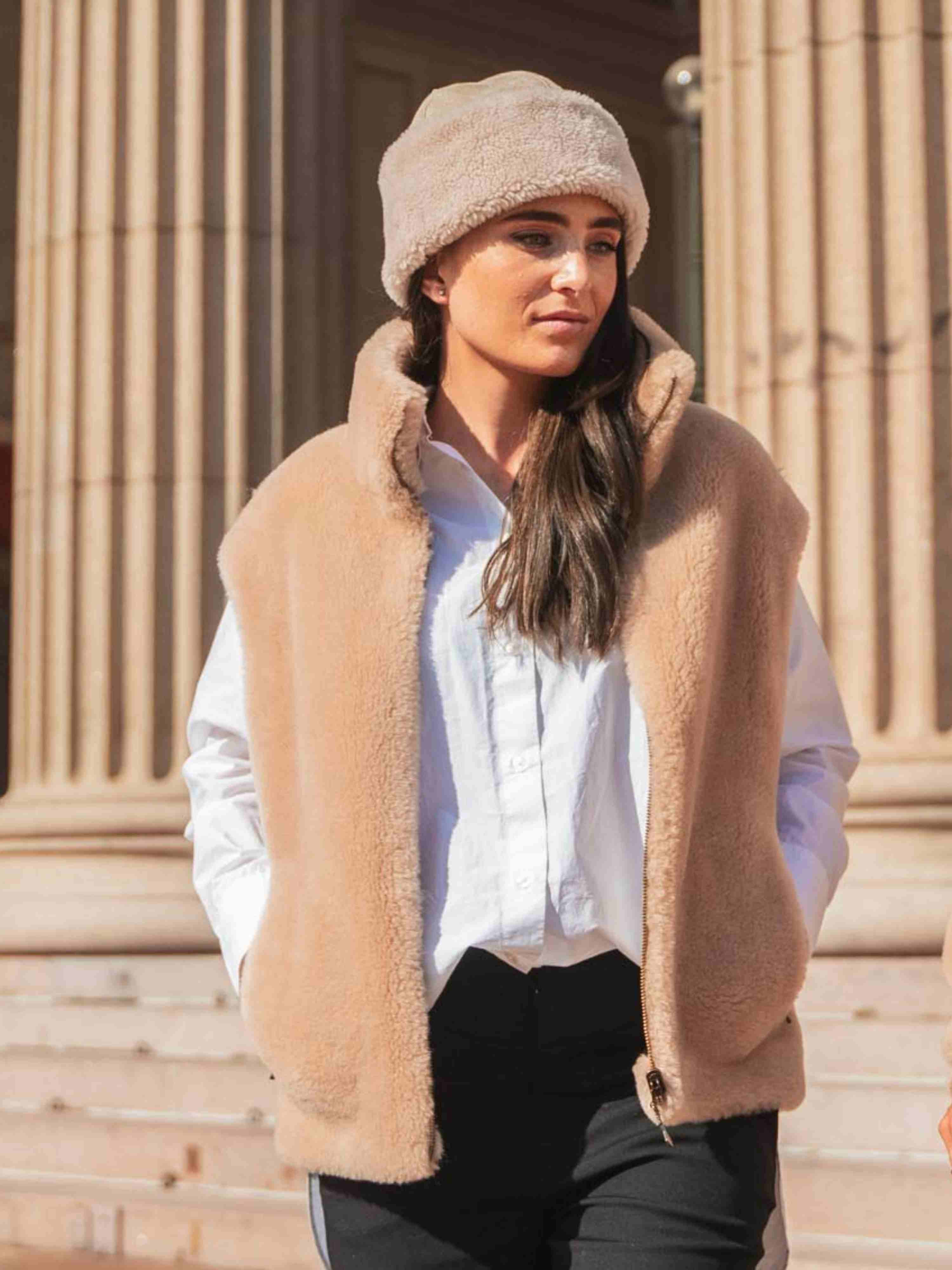 Solveggen Lammeull Lue  Champagne