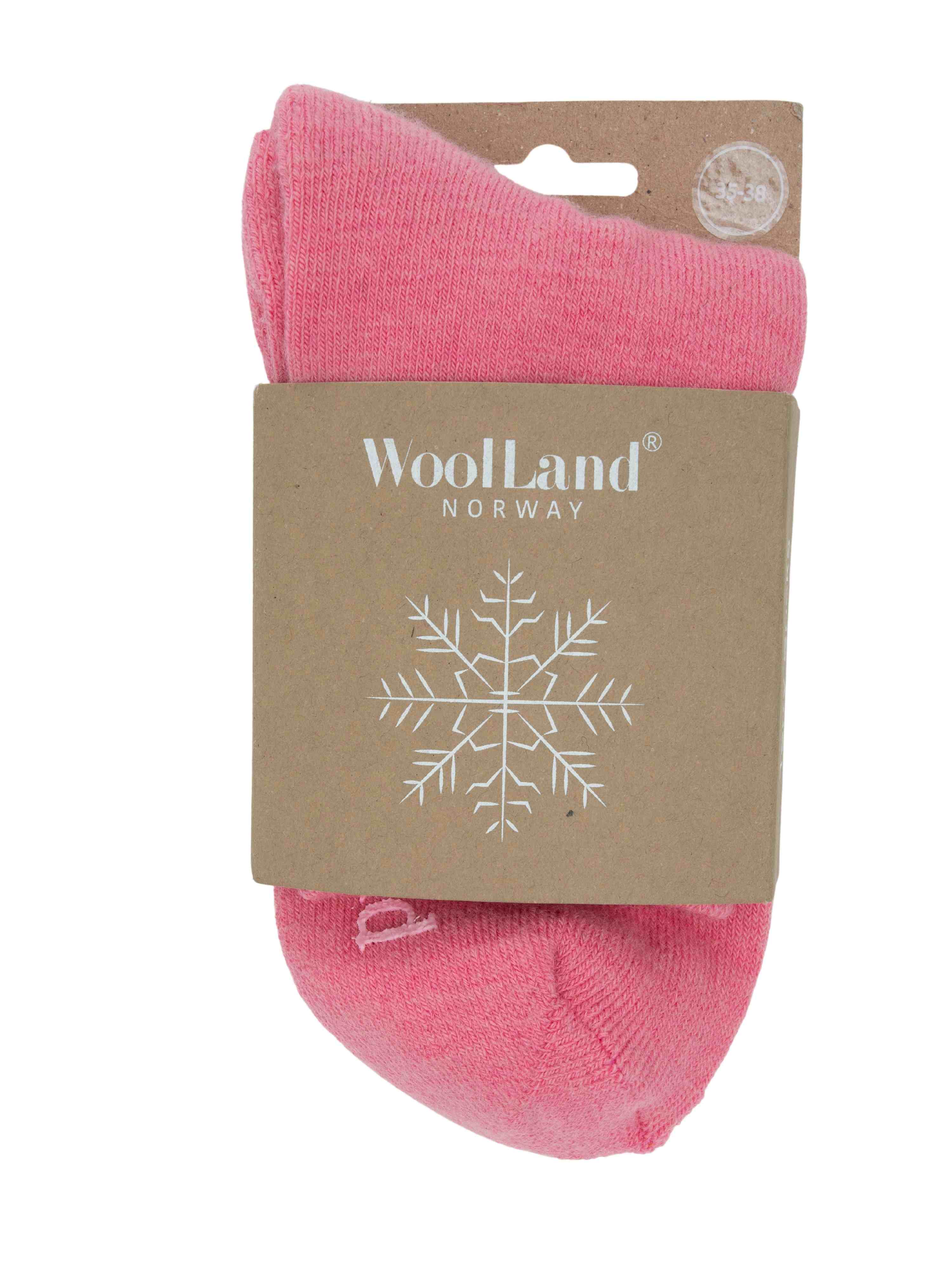 Sauda Frotté Ullsokker Rose Blush