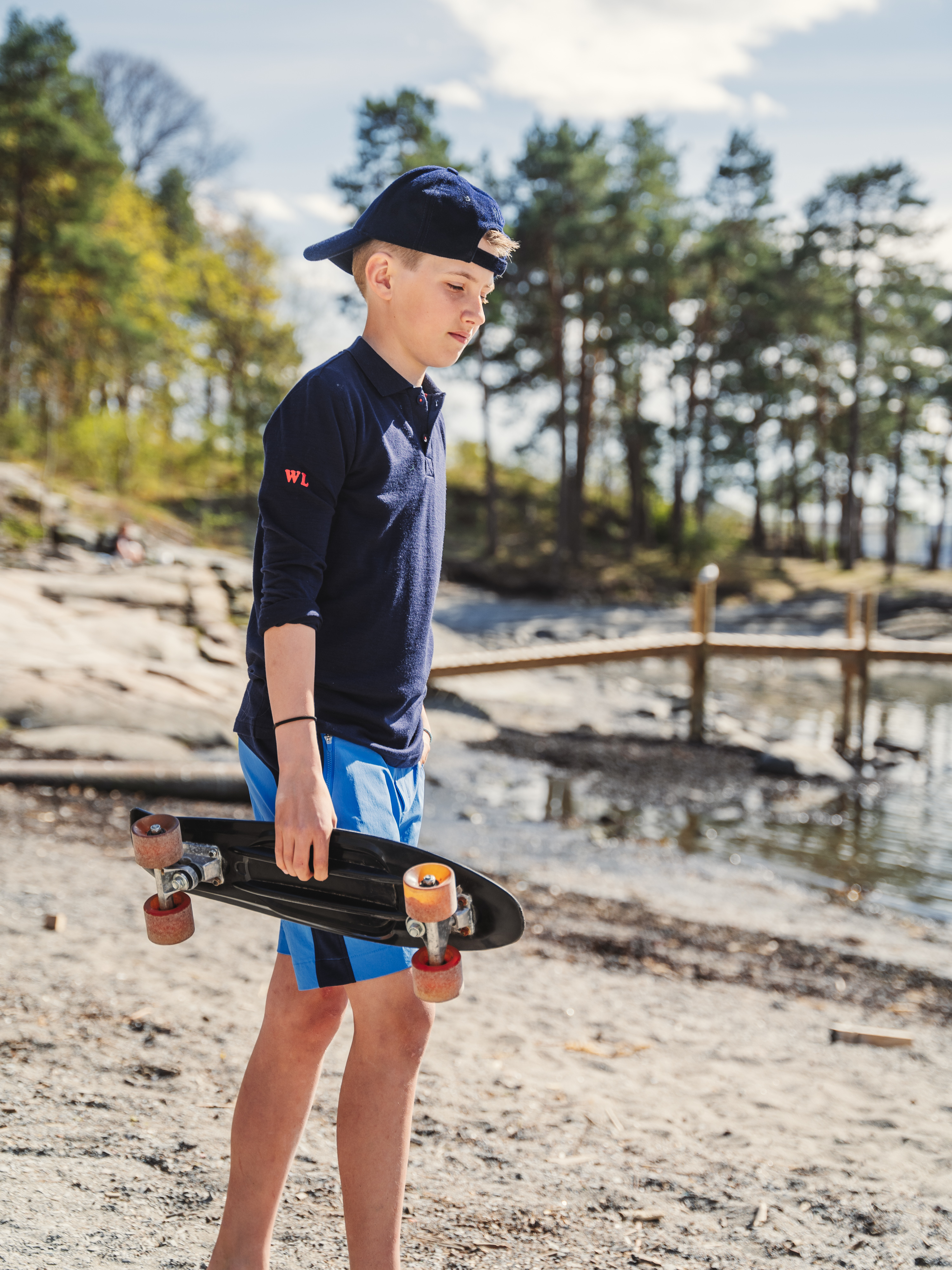 Kristiansand piqueskjorte  Blue Ink