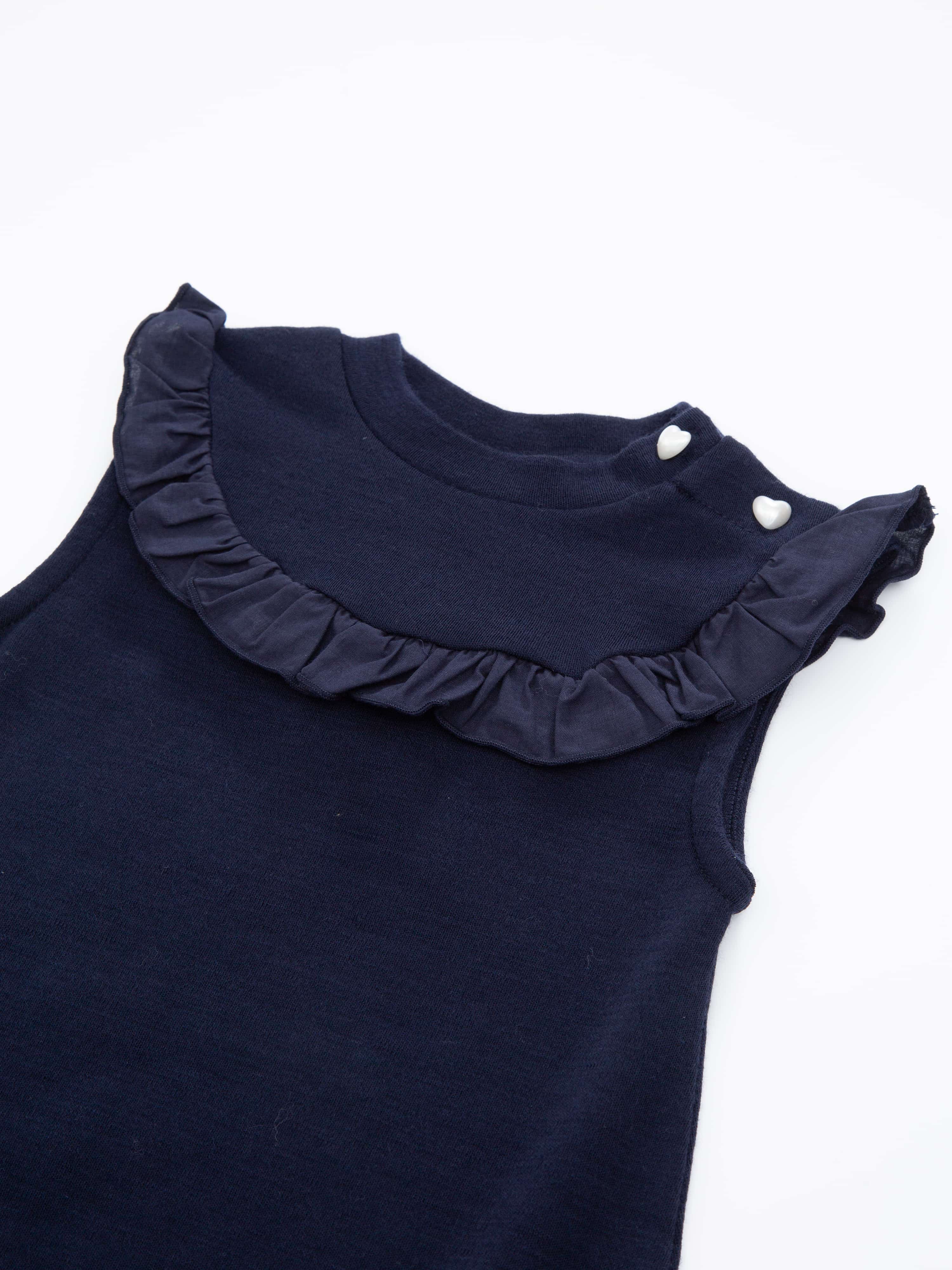 Skjåk Merino Romper 0-2 år Blue Ink