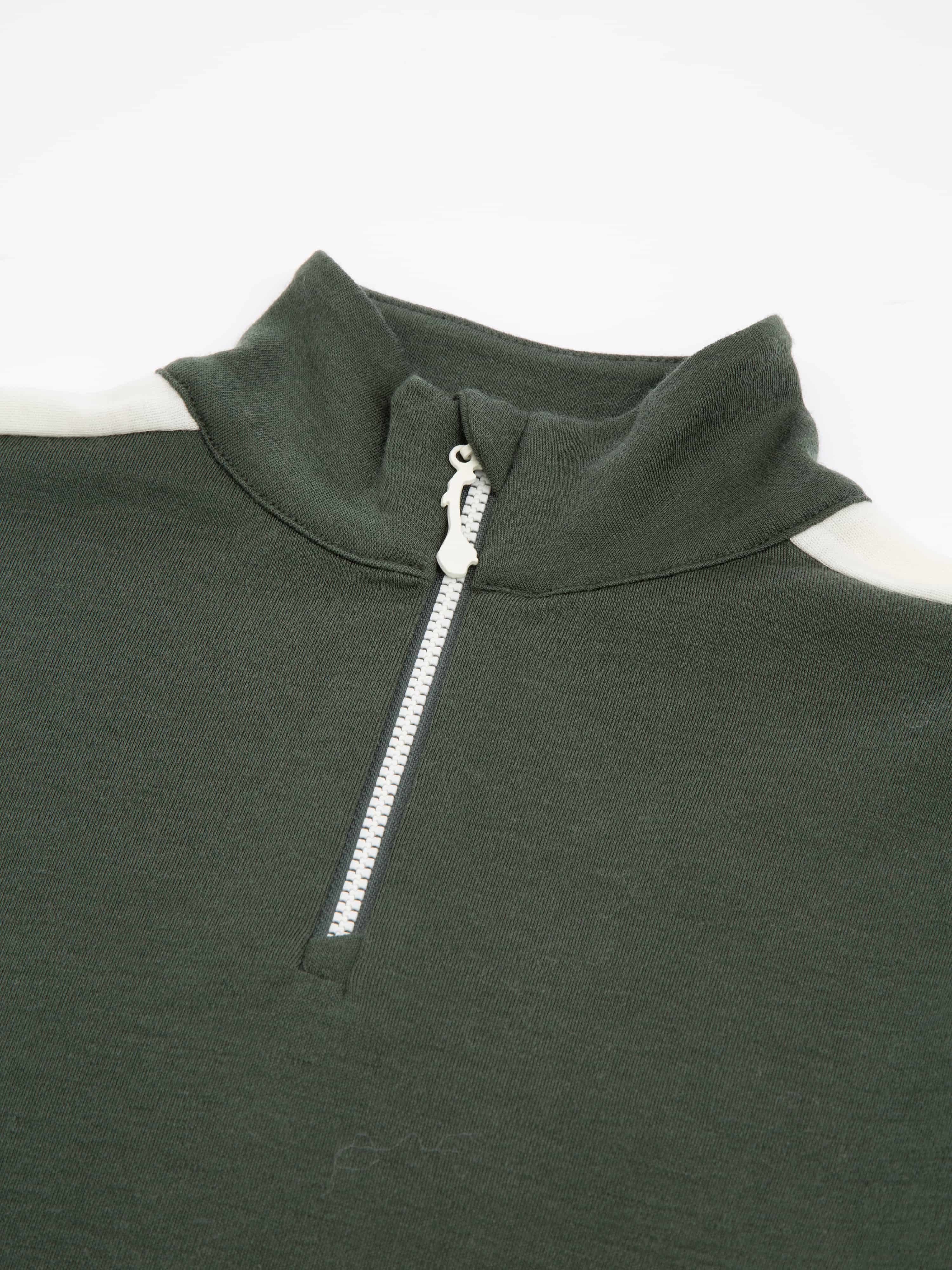 Ål Merino Half-Zip Ulltrøye Green