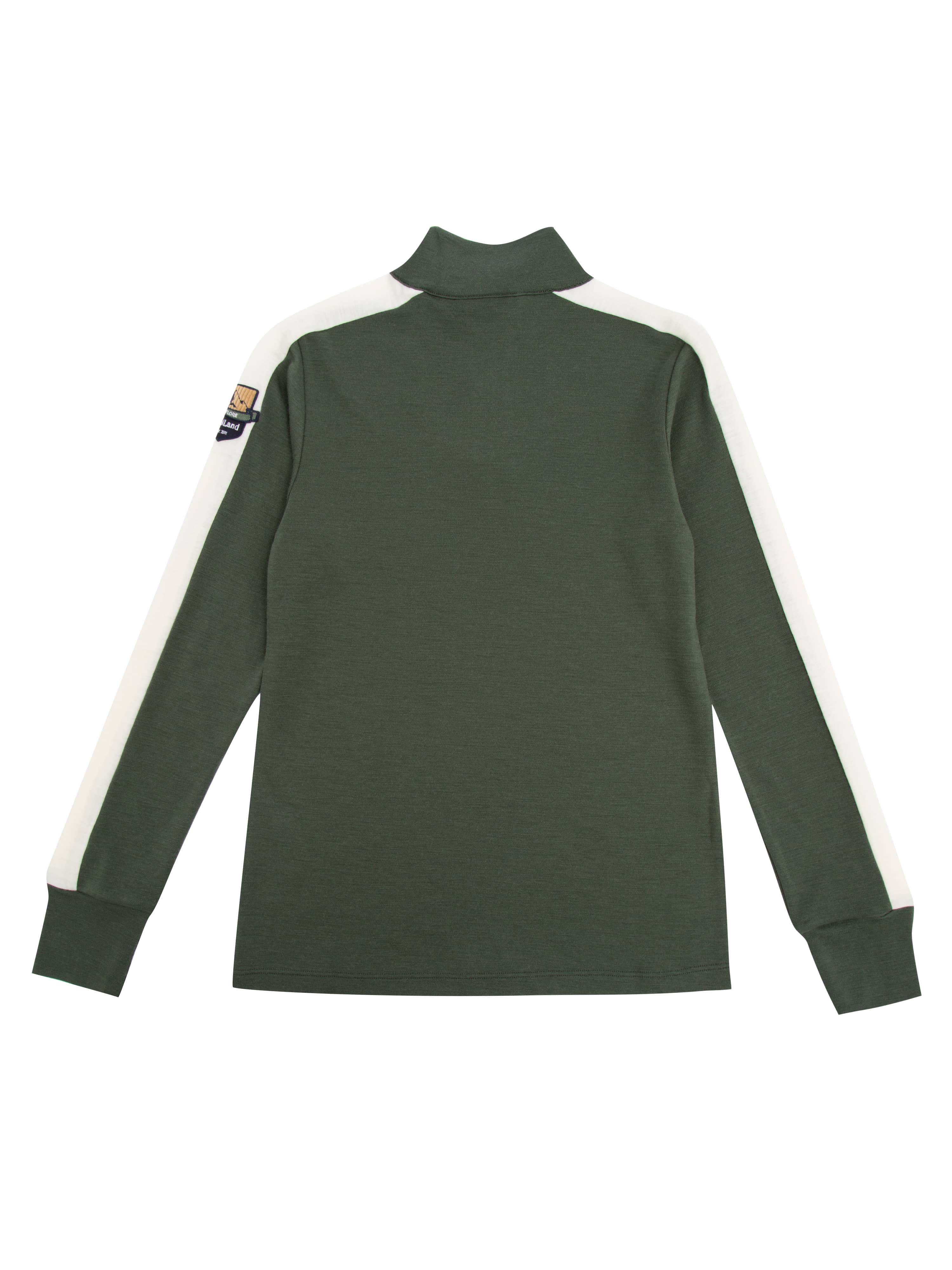 Ål Merino Half-Zip Ulltrøye Green