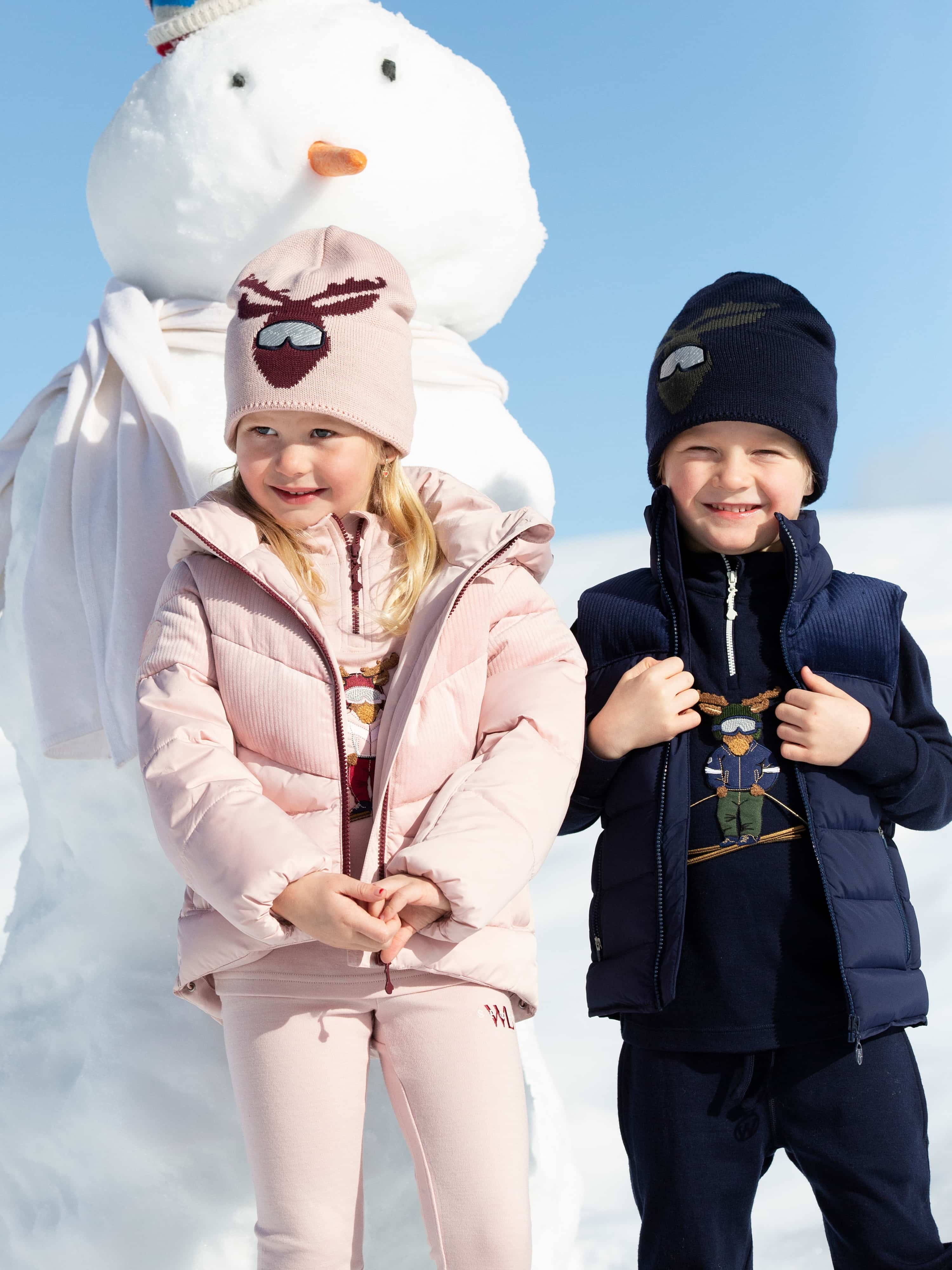 Bærum Ull-lue med refleks Rose Smoke