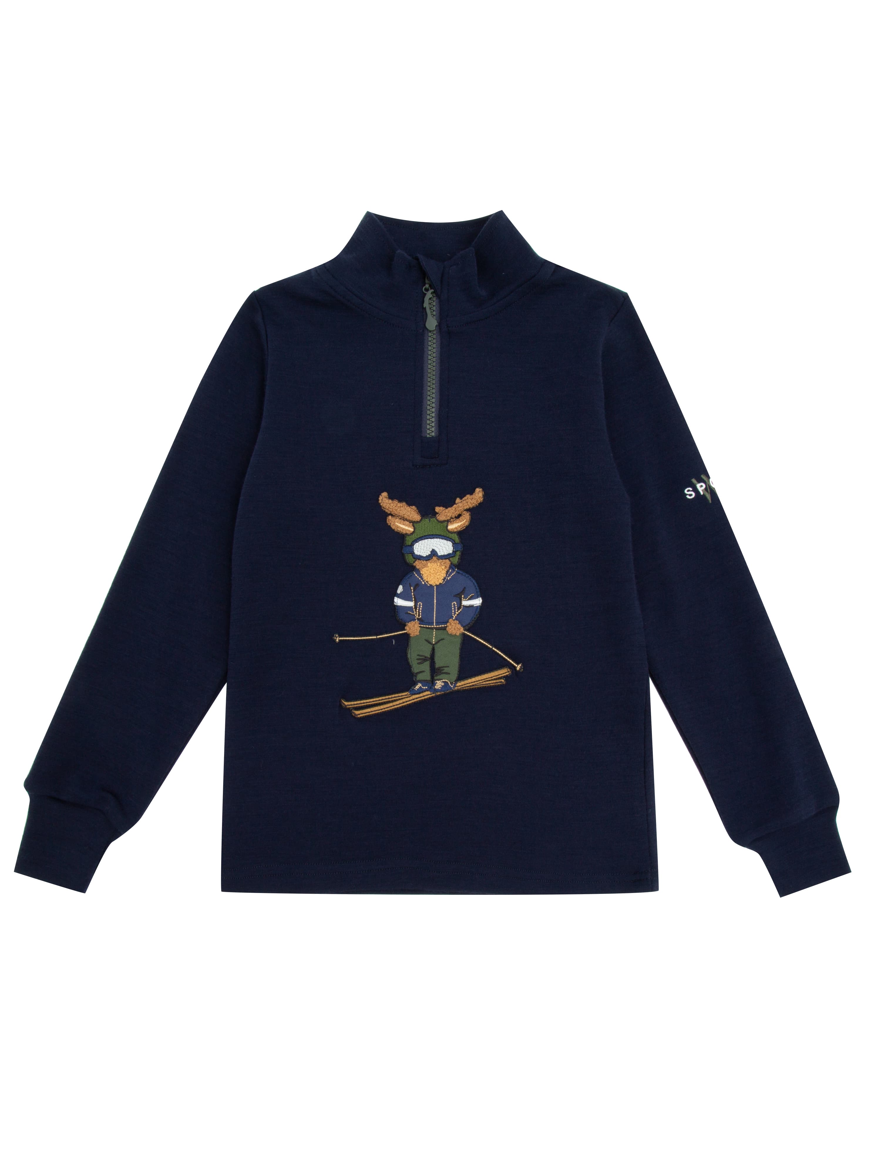 Høvringen Merino Half-Zip Blue Ink