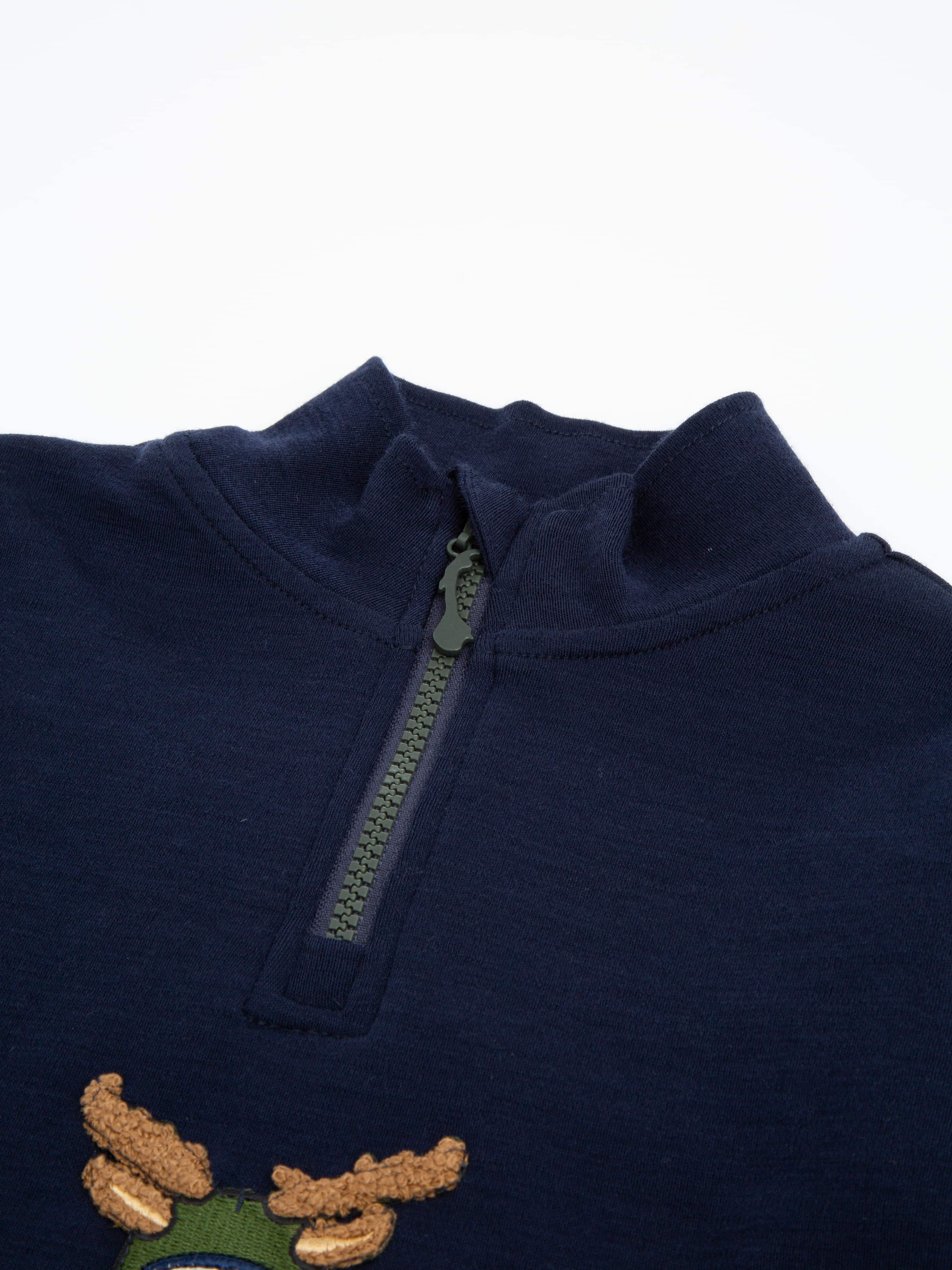 Høvringen Merino Half-Zip Blue Ink