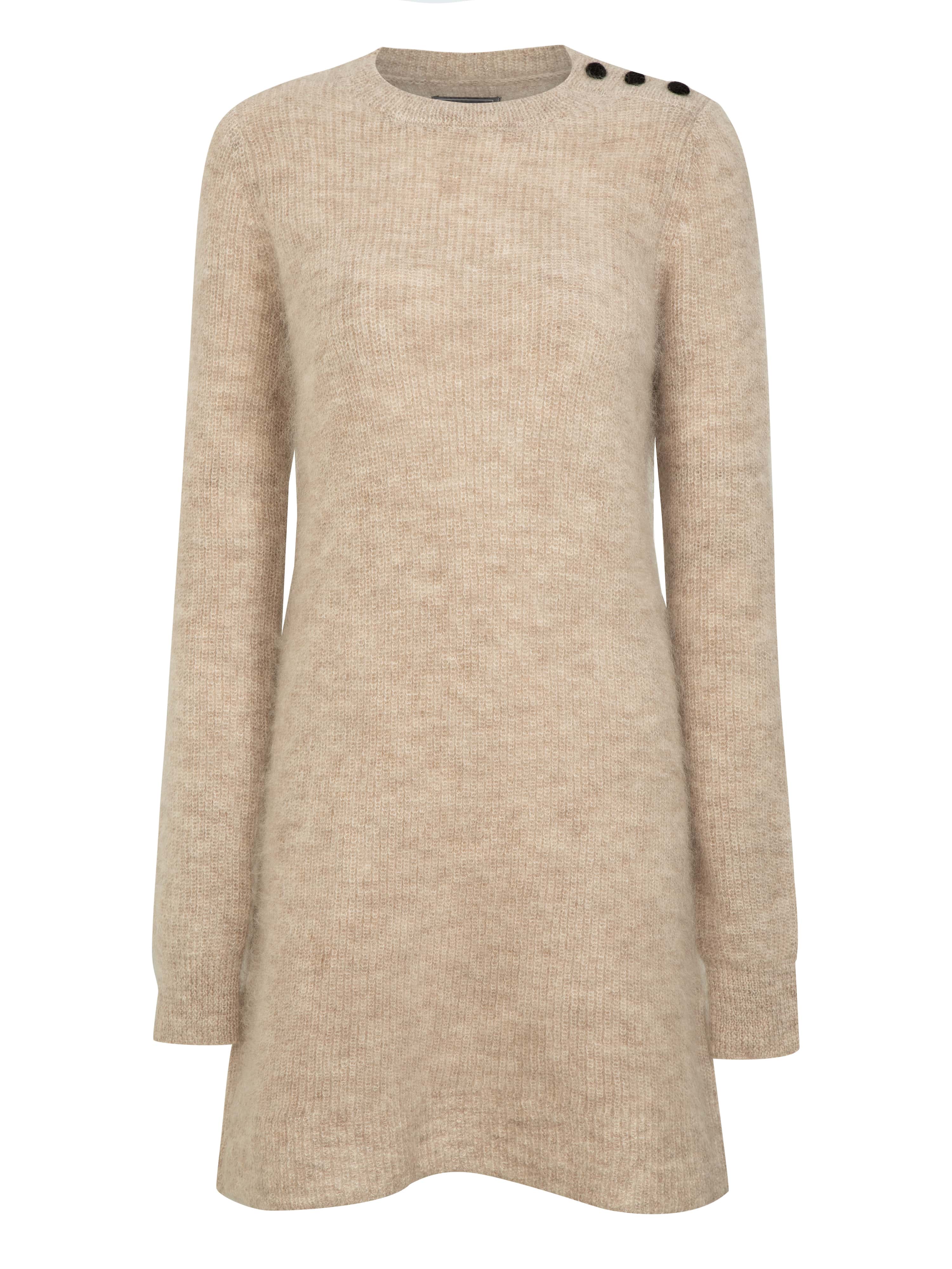 Kalvehøgde Strikket Ullkjole Mushroom