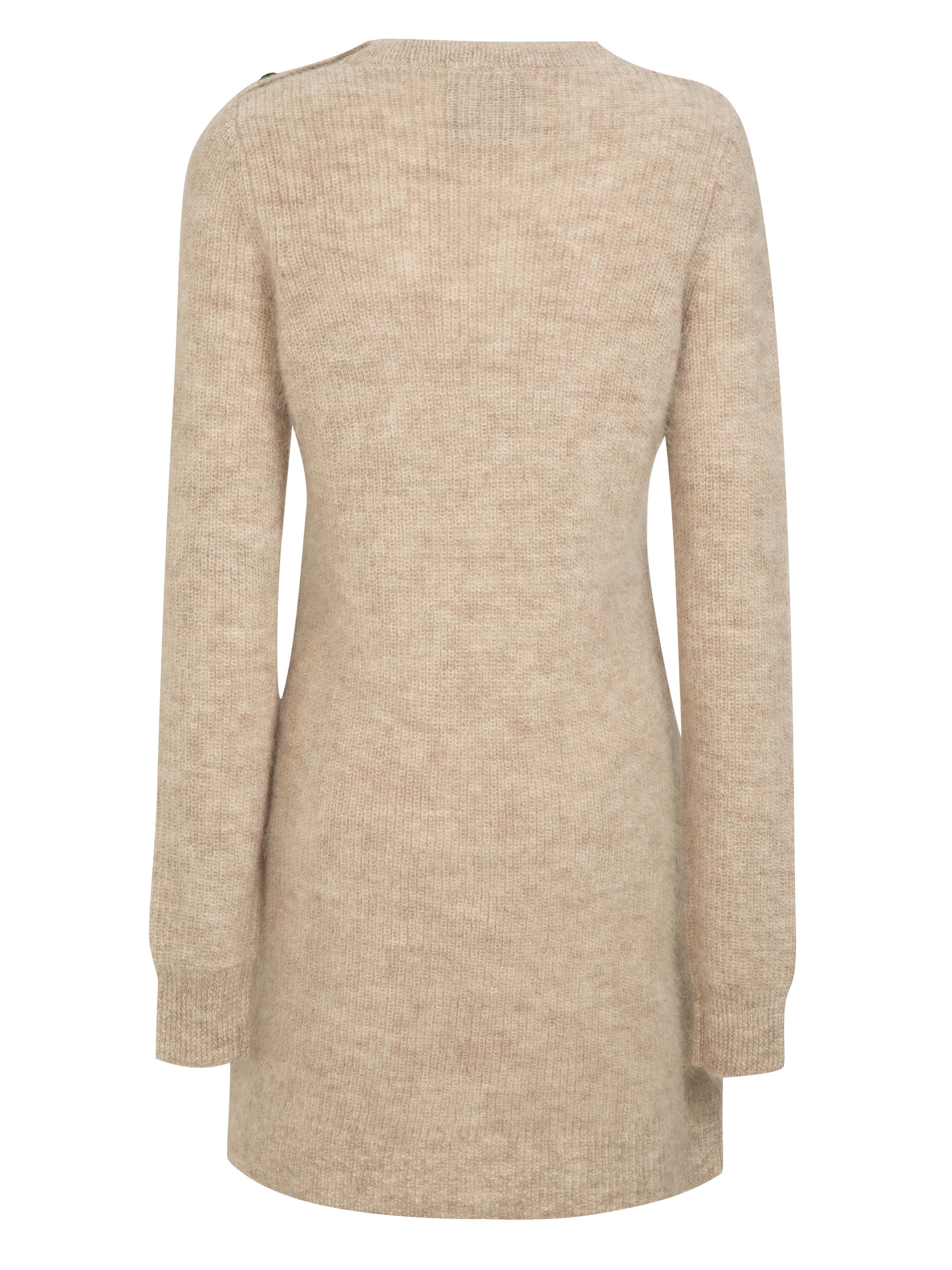 Kalvehøgde Strikket Ullkjole Mushroom