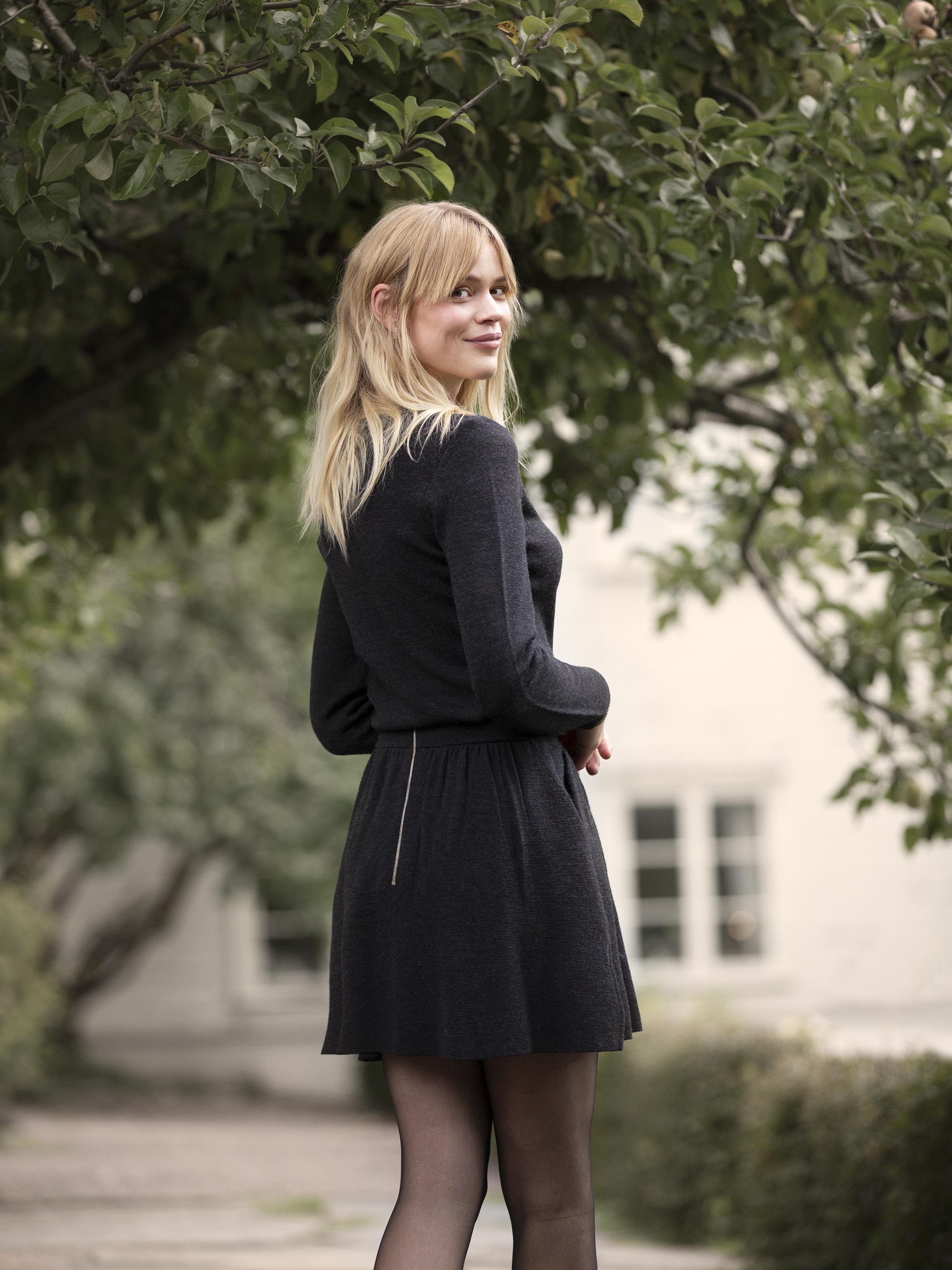 Moltinden Strikket Skjørt  Dark Grey