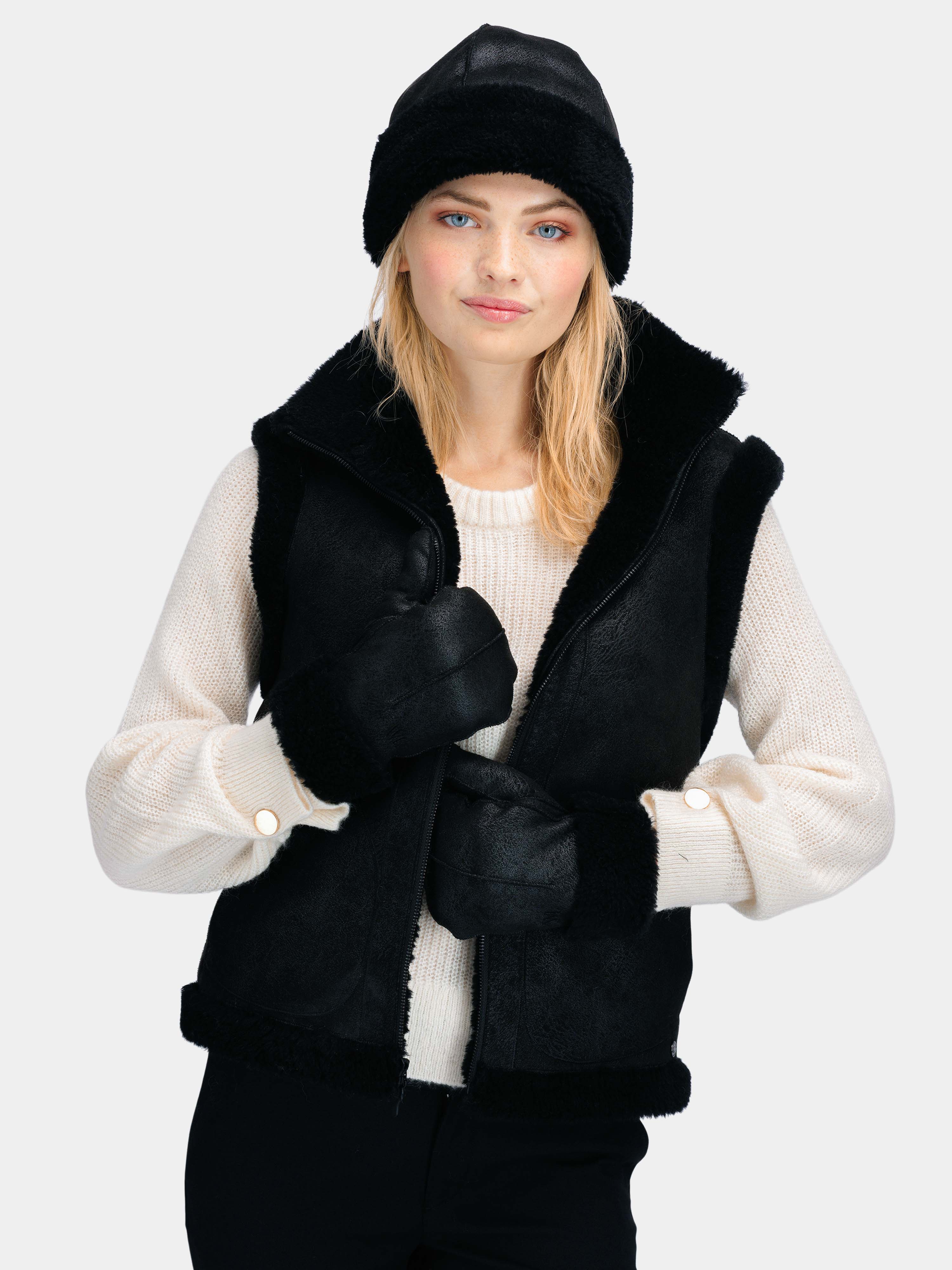 Solveggen Lammeull Lue  Black