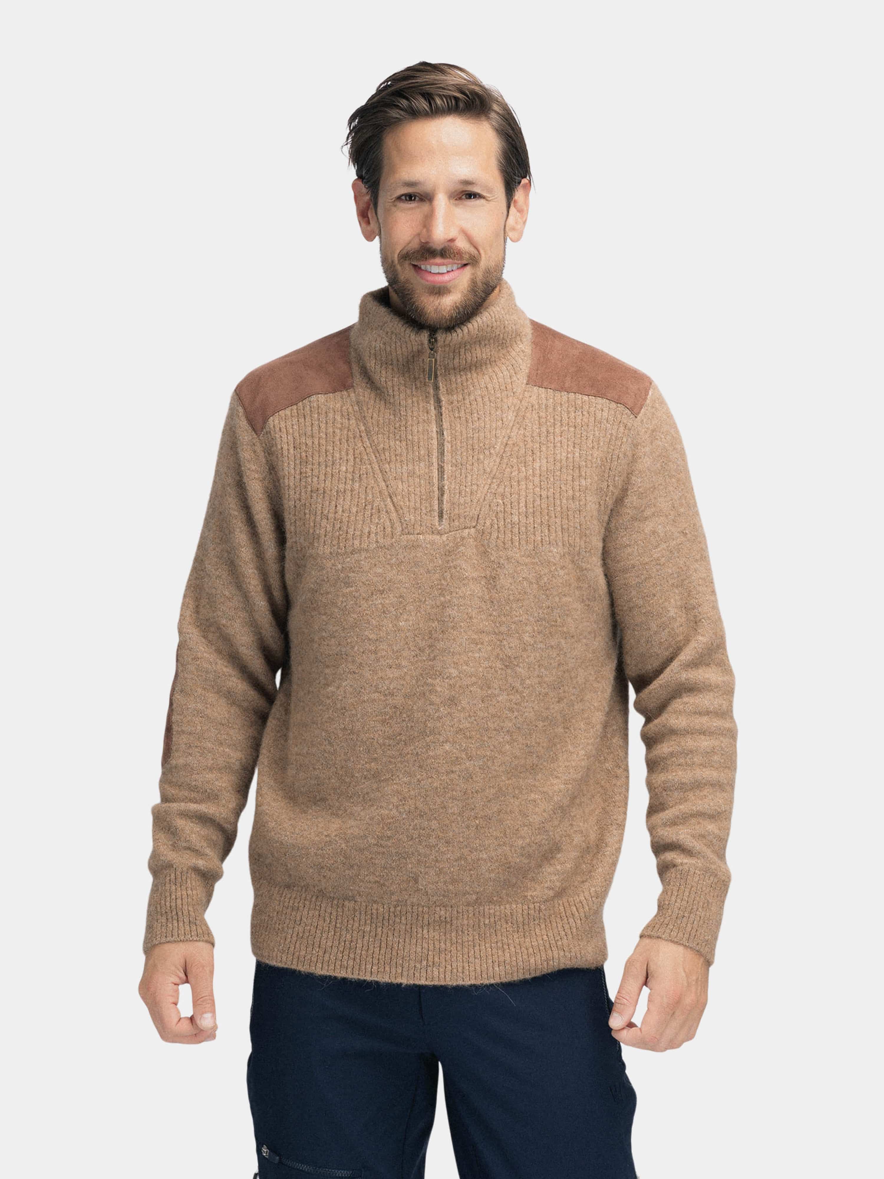 Loen Alpakka Strikkegenser Walnut