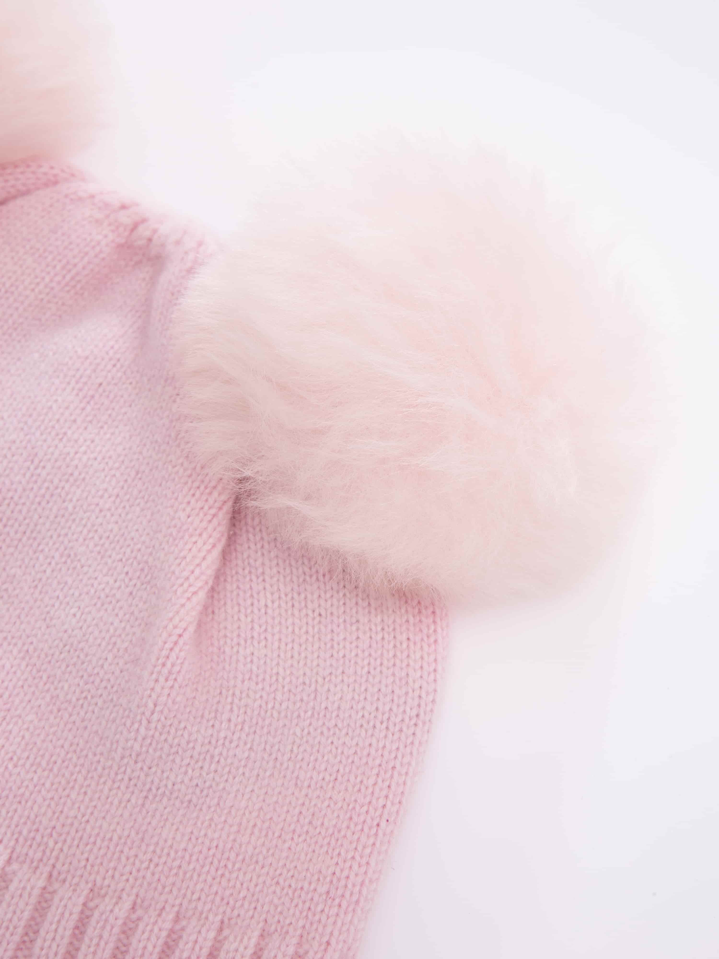 Moss Merino Duskelue 0-2 år Rose Smoke