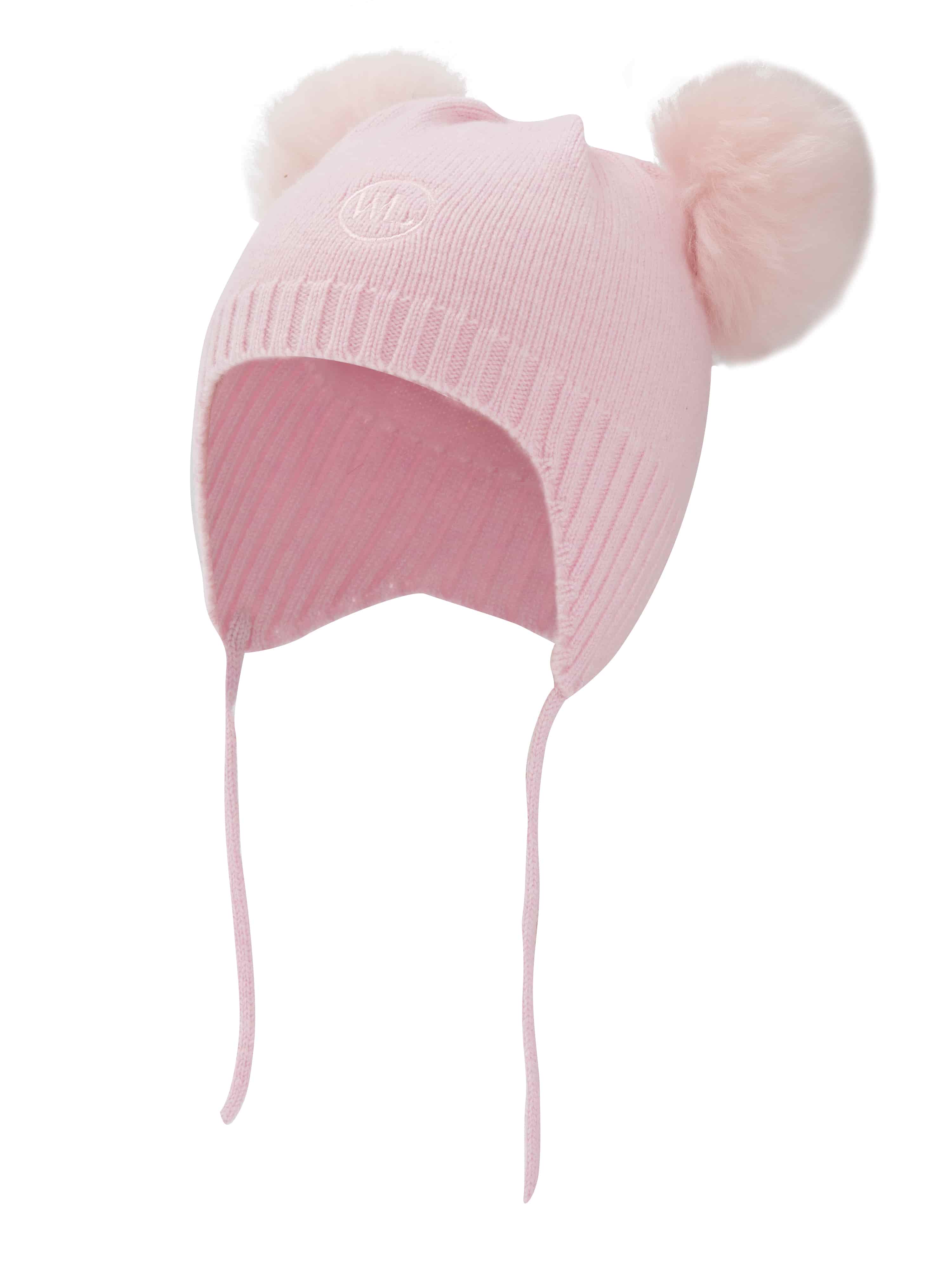 Moss Merino Duskelue 0-2 år Rose Smoke