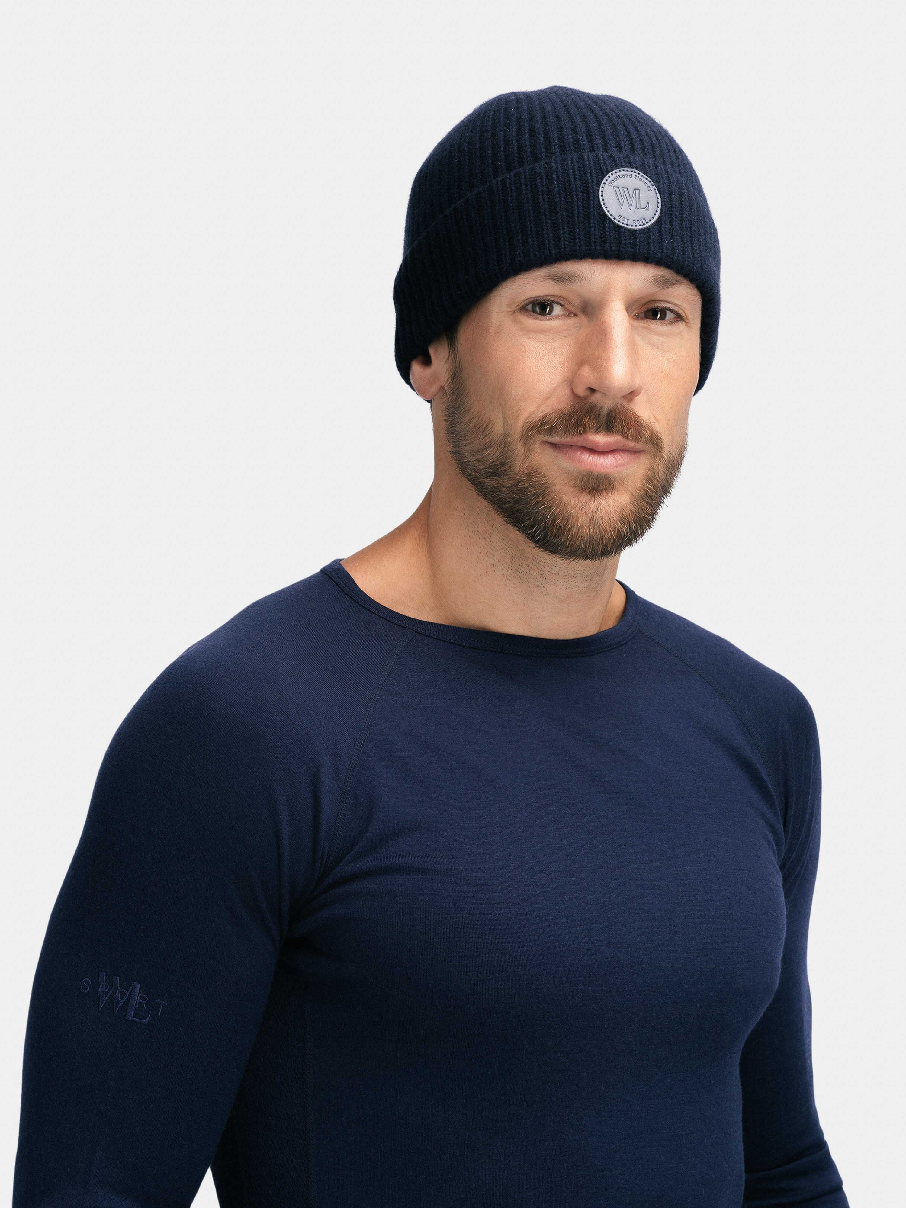 Reineheimen Strikket Kashmir Lue Dark Blue