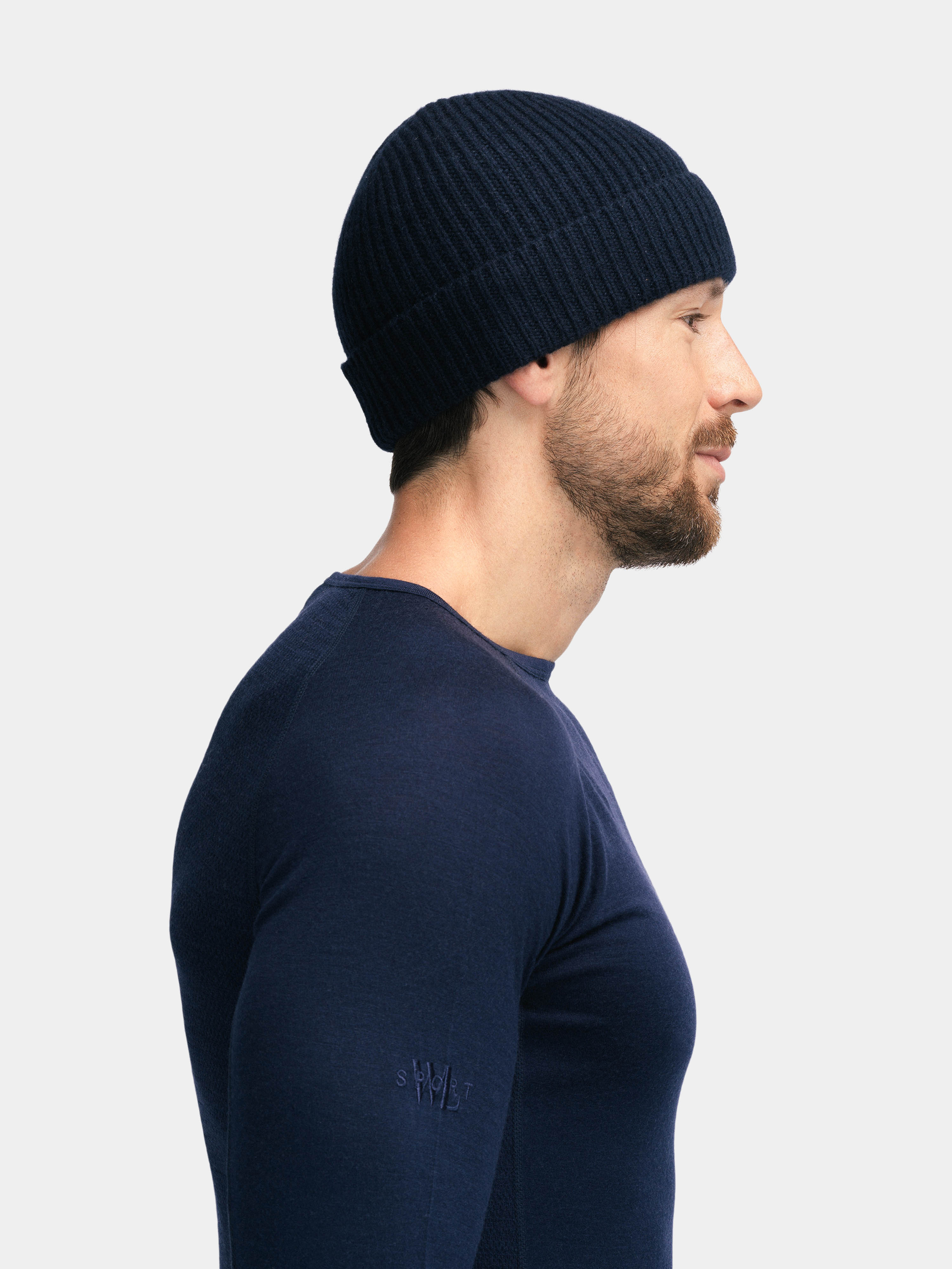 Reineheimen Strikket Kashmir Lue Dark Blue