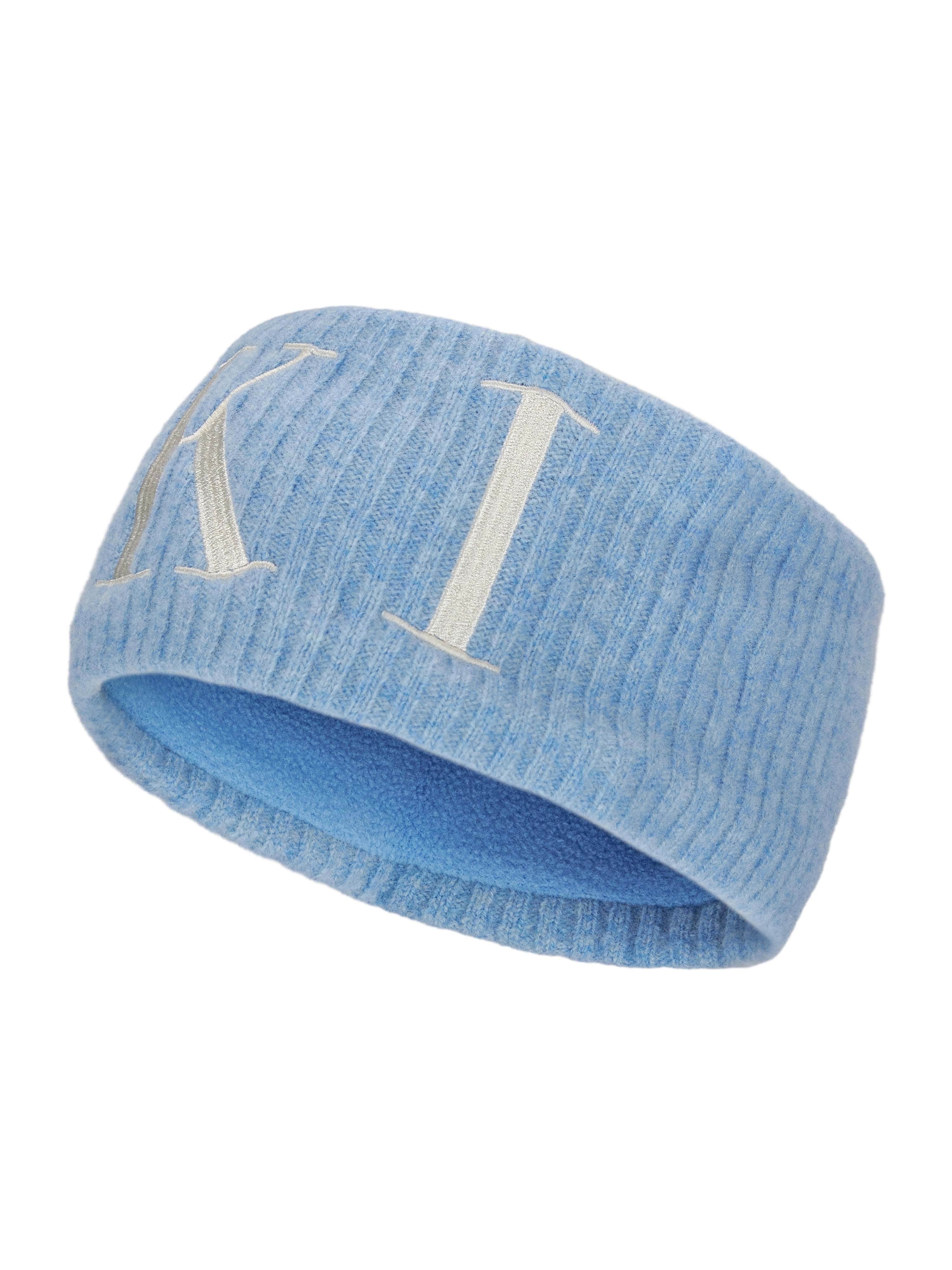 Voss Ribbestrikket Pannebånd Light Blue