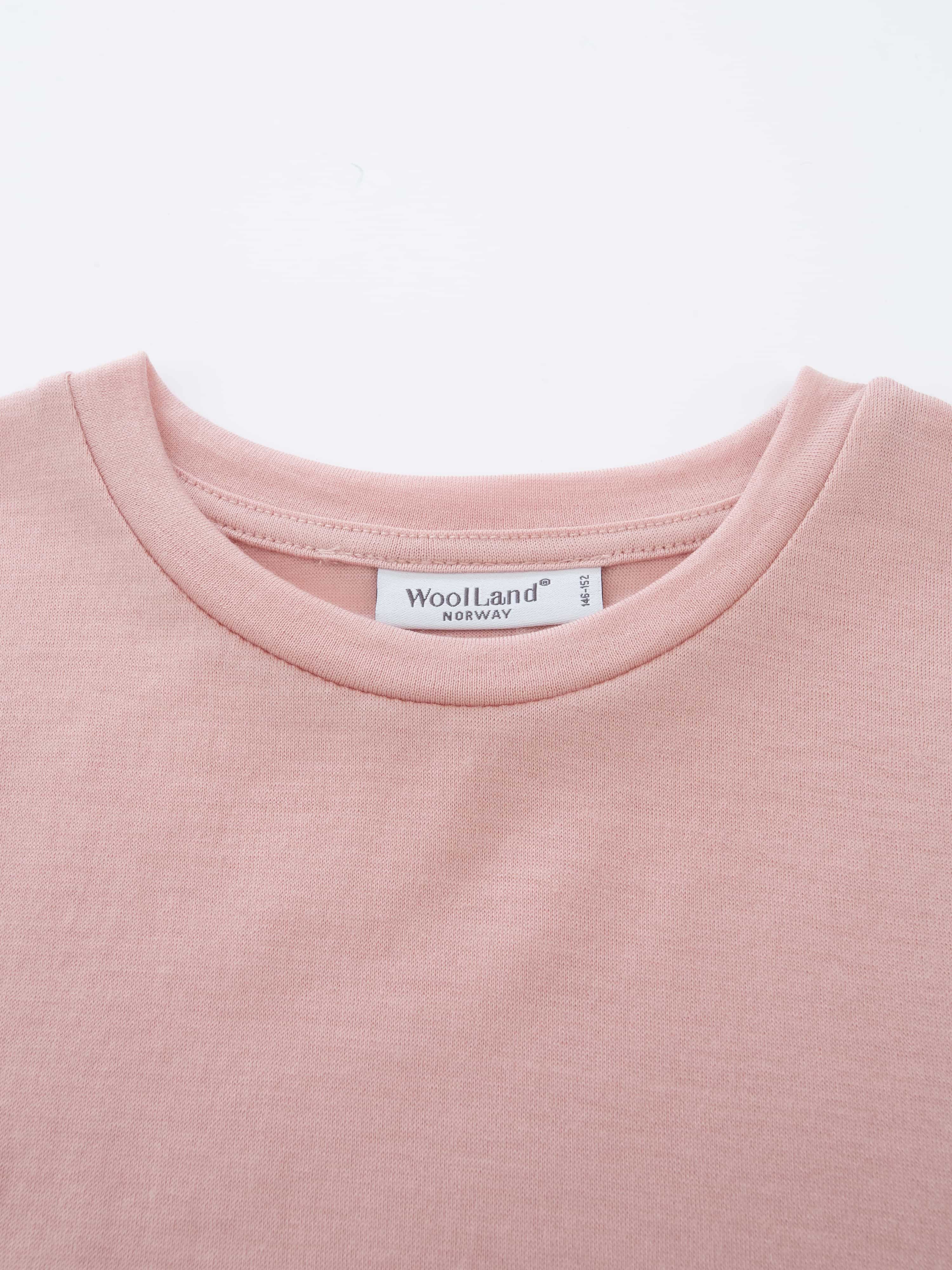 Skorve Ull T-skjorte Rose Smoke