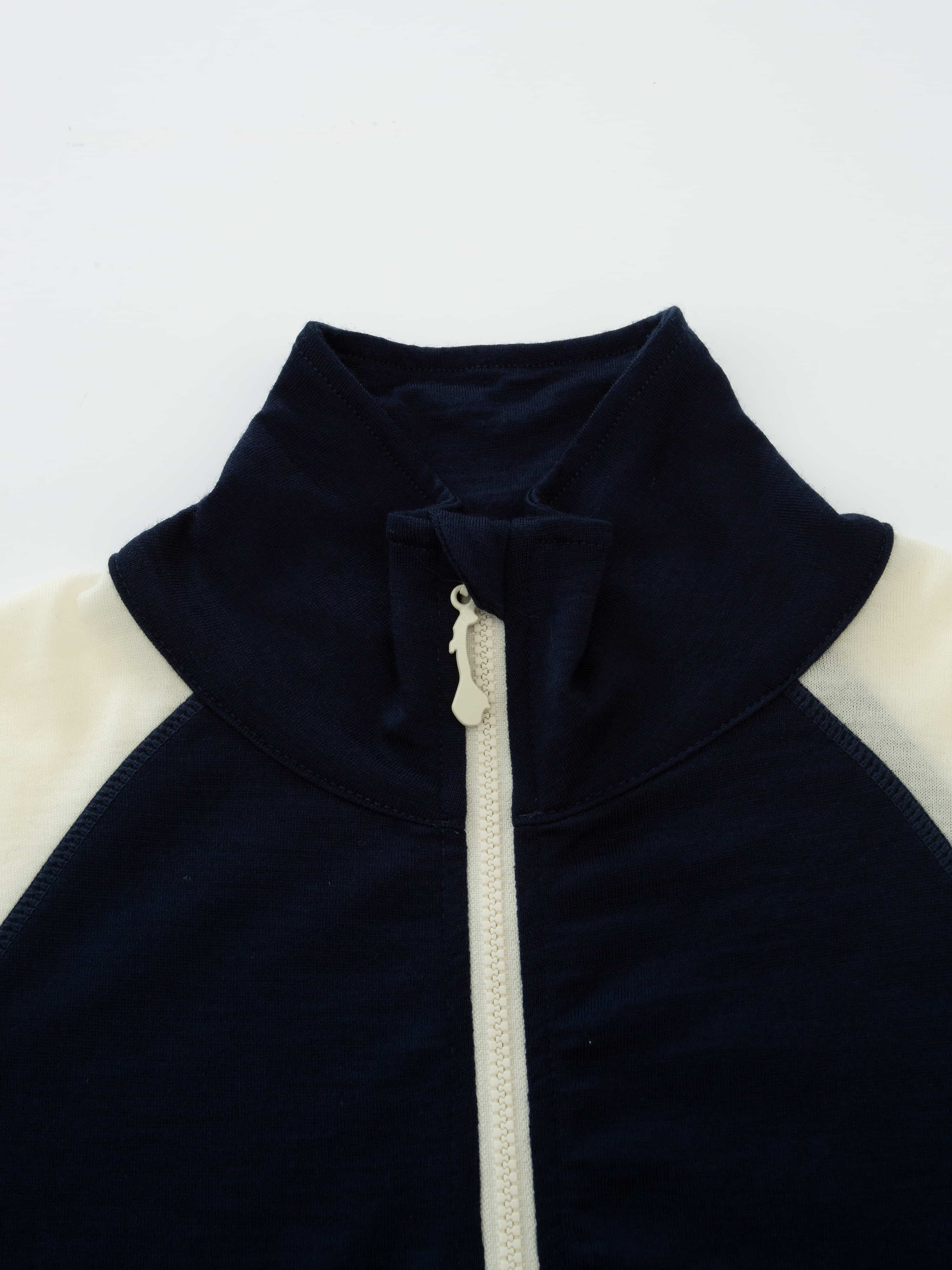 Hilleknuten Half-zip Ulltrøye Blue Ink